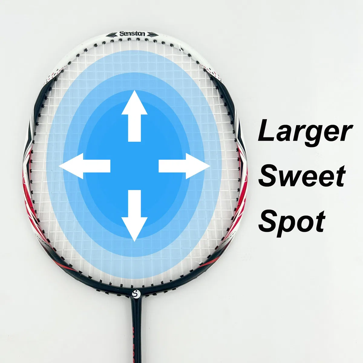 Senston Racchette Badminton in Fibra di Carbonio per Allenamento, Badminton Set con Borsa e 6 Volani in Nylon