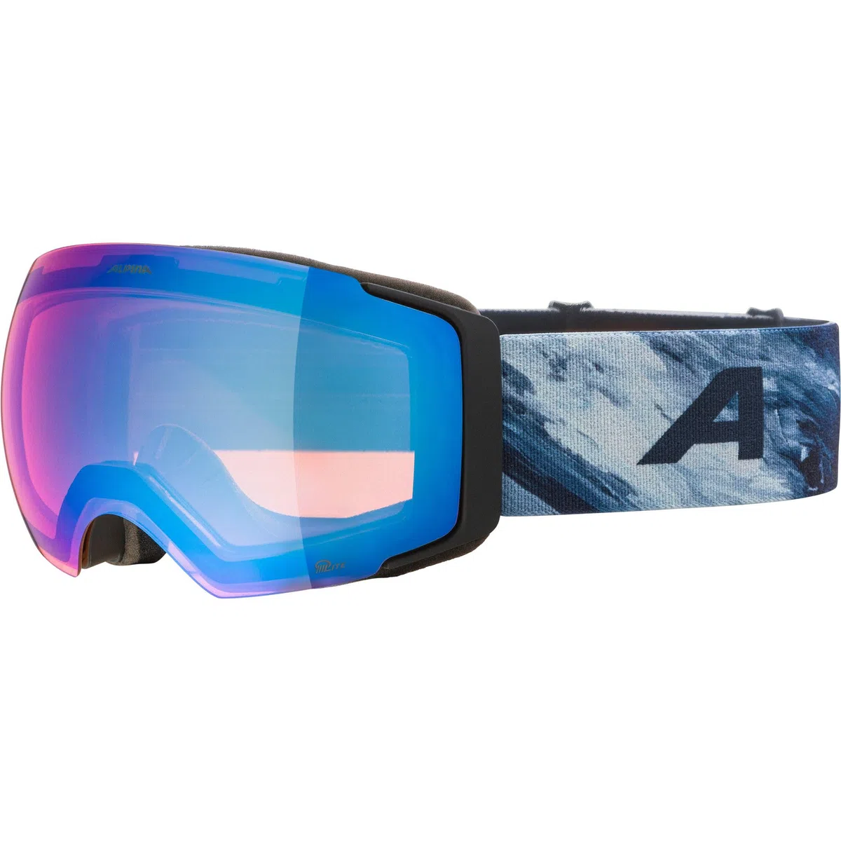 ALPINA FALERA MAG Q-LITE – maschera da sci OTG con lenti specchiate e ad alto contrasto, sistema di lenti intercambiabili e protezione UV al 100%, per adulti