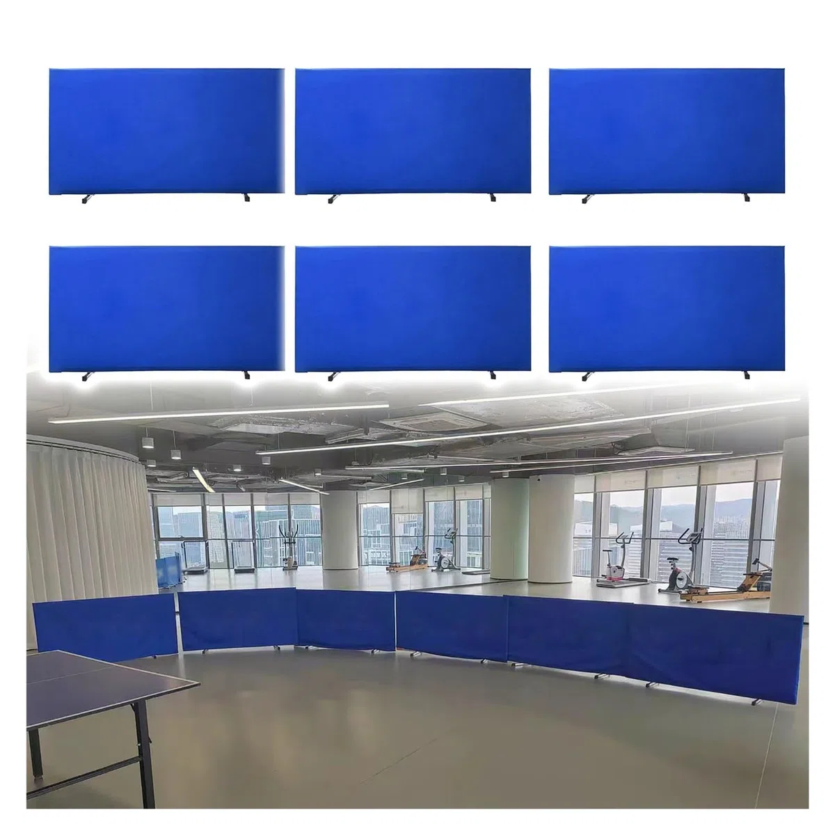 JYHHCYS Barriera Tennistavolo Separatore Palline Ping Pong | Divisorio Stabile Per Campo Da Ping Pong Per Uso In Allenamento, Pieghevole