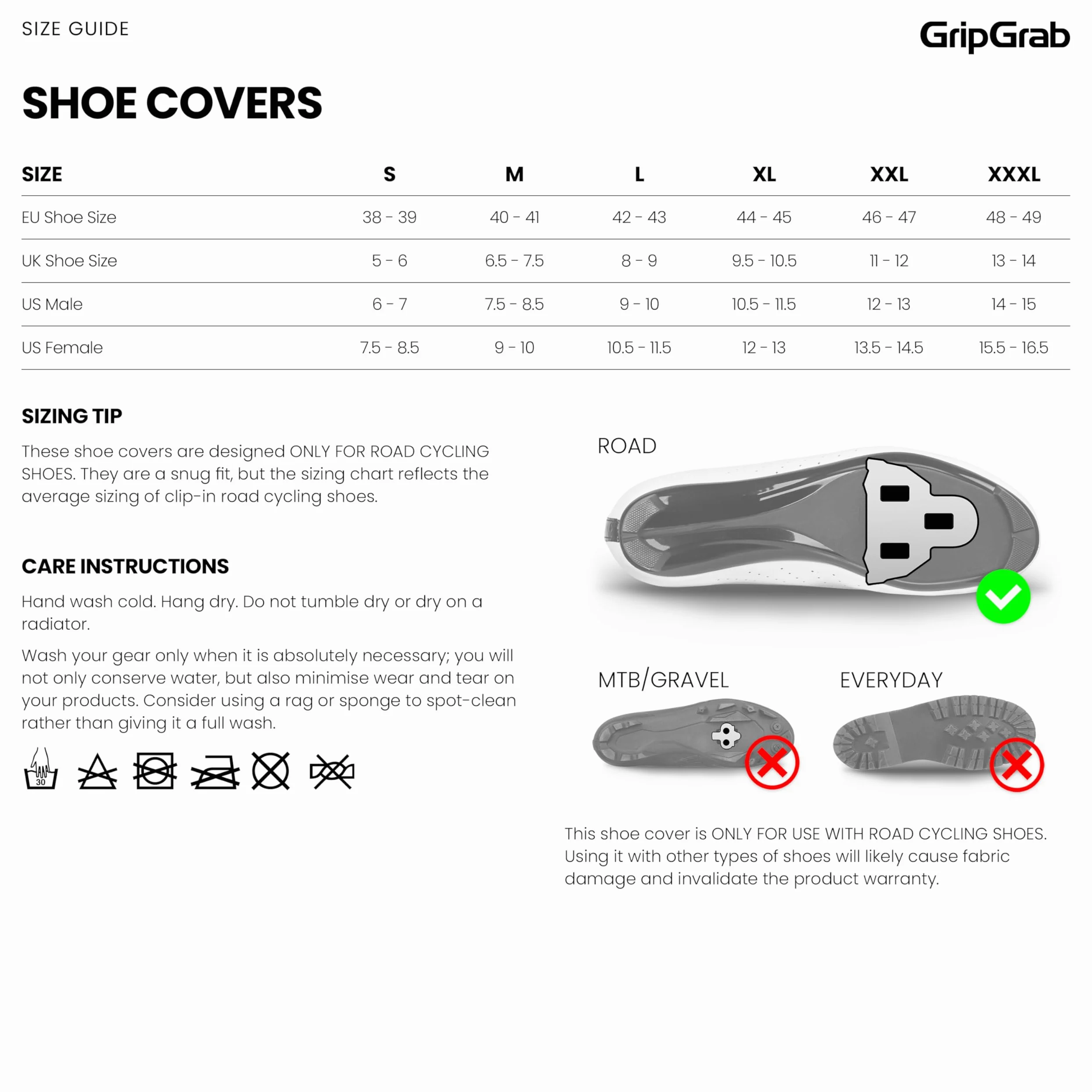 GripGrab RaceThermo Copriscarpe per Bici da Strada Impermeabili in Neoprene Invernale Sovrascarpe Termici Antivento
