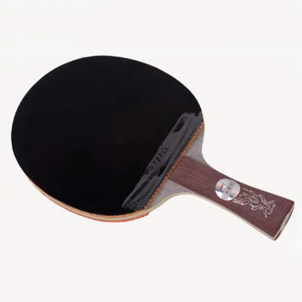 Racchetta da Ping-Pong, Mazza da Ping Pong Professionale, Racchetta Competizione con Custodia/Marrone/Manico Lungo(Brown,Short Handle)