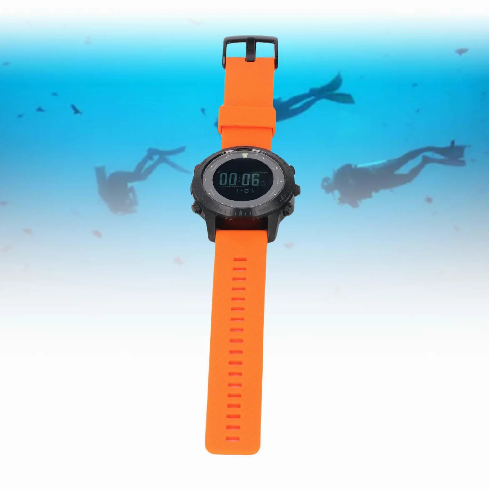 Orologio per Immersioni Subacquee, Orologio Sportivo per Il Computer con Sensore di profondità, Lunga Durata della Batteria per Il Monitoraggio Subacqueo, Promemoria Intelligenti
