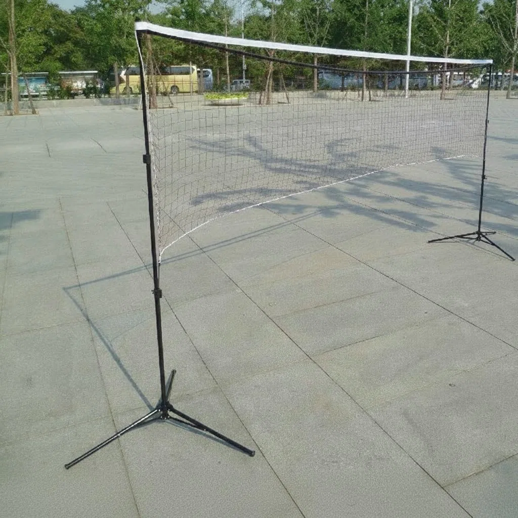 Amagogo Rete da Badminton Portatile Pieghevole in Lega di Alluminio Leggera E Stabile con Assemblaggio Veloce Adatta per Feste Eventi Sportivi Tempo Libero Ovunque