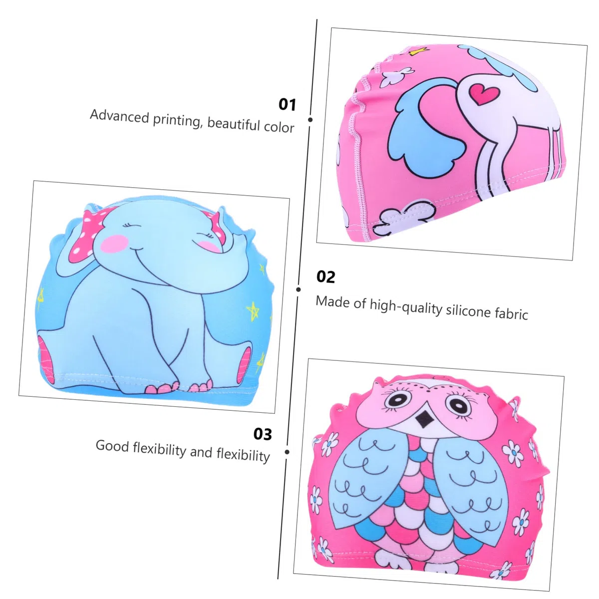 Didiseaon 9pezzi Cuffie Per Cuffie Elastiche Impermeabili Cartoon Protezione Per e Comfort