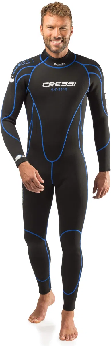 Cressi Maya Man Monopiece Wetsuit 2.5 mm, Muta Monopezzo Neoprene Ultrastretch Uomo