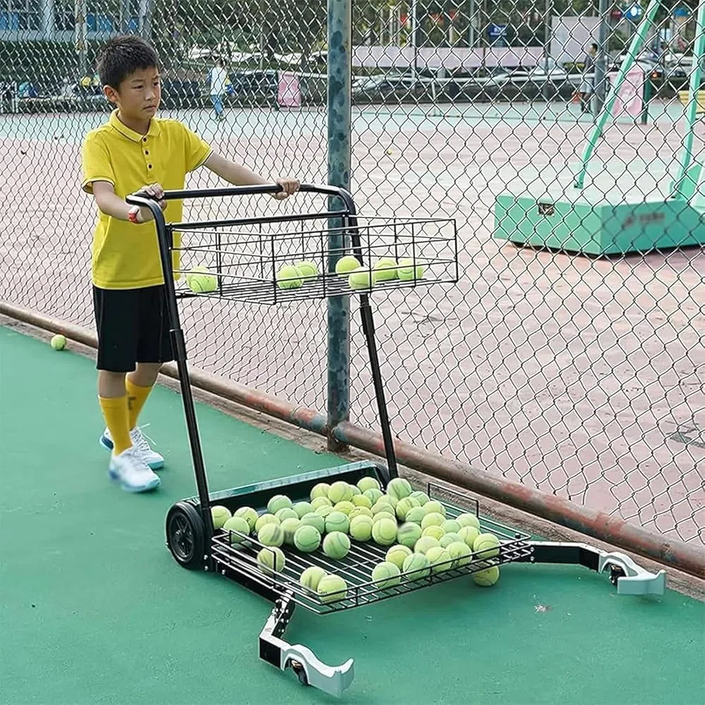Raccoglitore di palline da tennis per raccogliere fino a 290 palline per allenamento in palestra