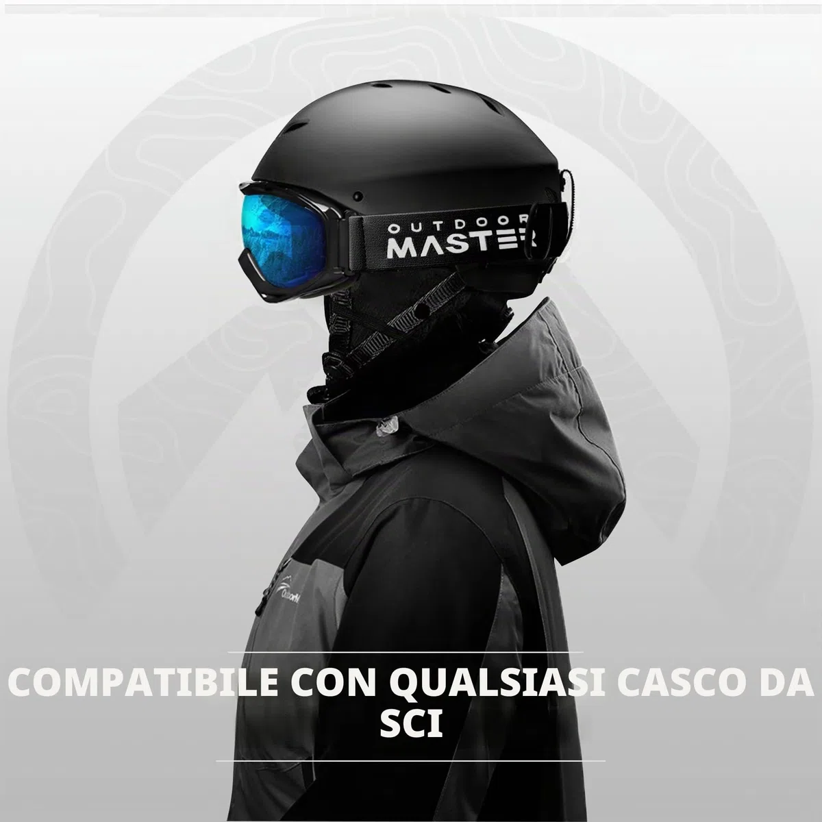 OutdoorMaster Occhiali da sci OTG e da snowboard per uomini, donne e giovani – protezione al 100% dai raggi UV