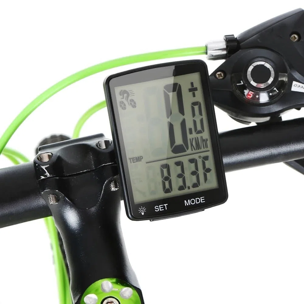 Contachilometri Bici Contachilometri tachimetro Bici for Computer da Bicicletta Ciclocomputer(Green)