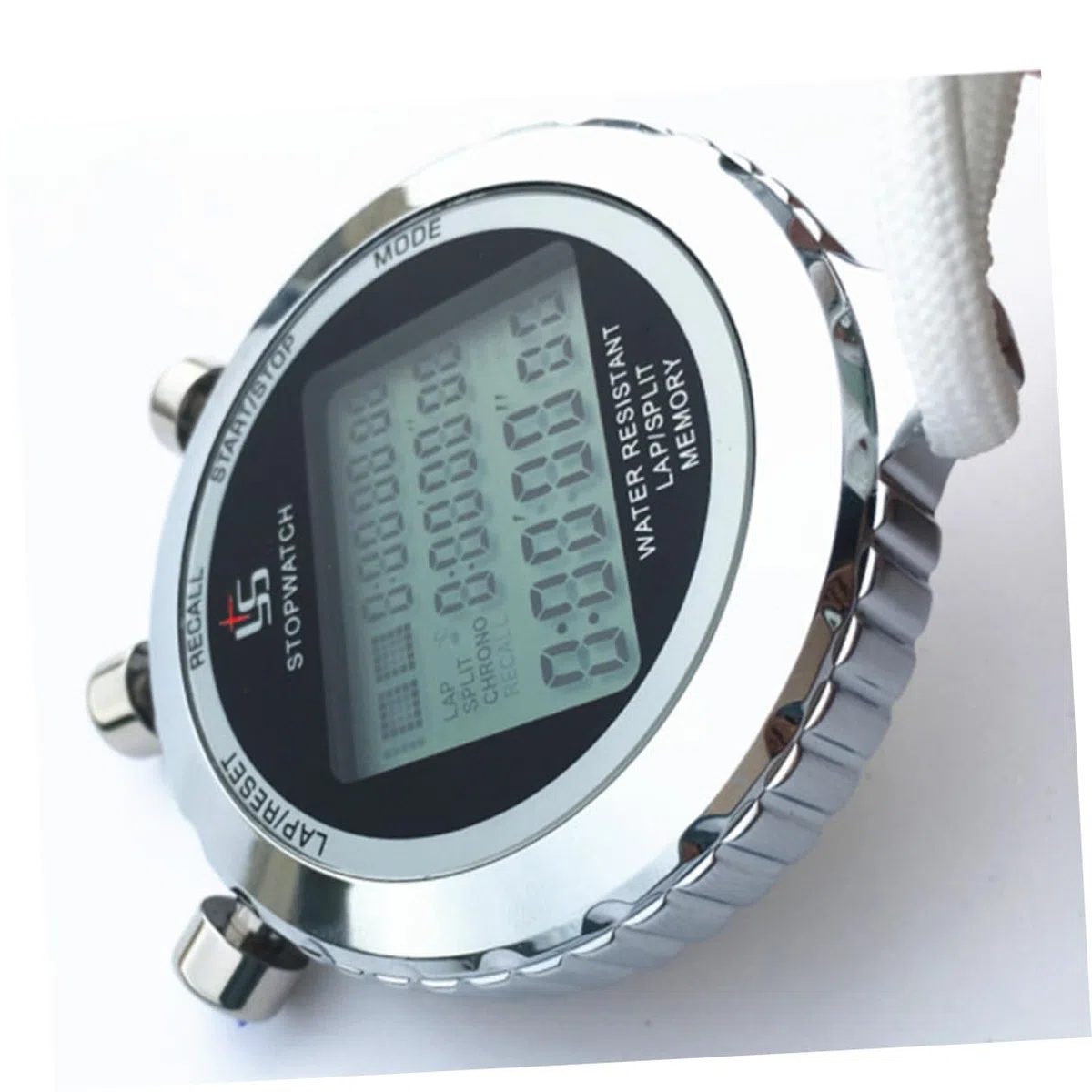 Cabilock Cronometro Digitale Portatile Professionale Con Timer Elettronico e Cronografo Lcd a 3 Righe, Contatore Multifunzione Per Allenamento Sportivo e Gestione Pausa in Palestra