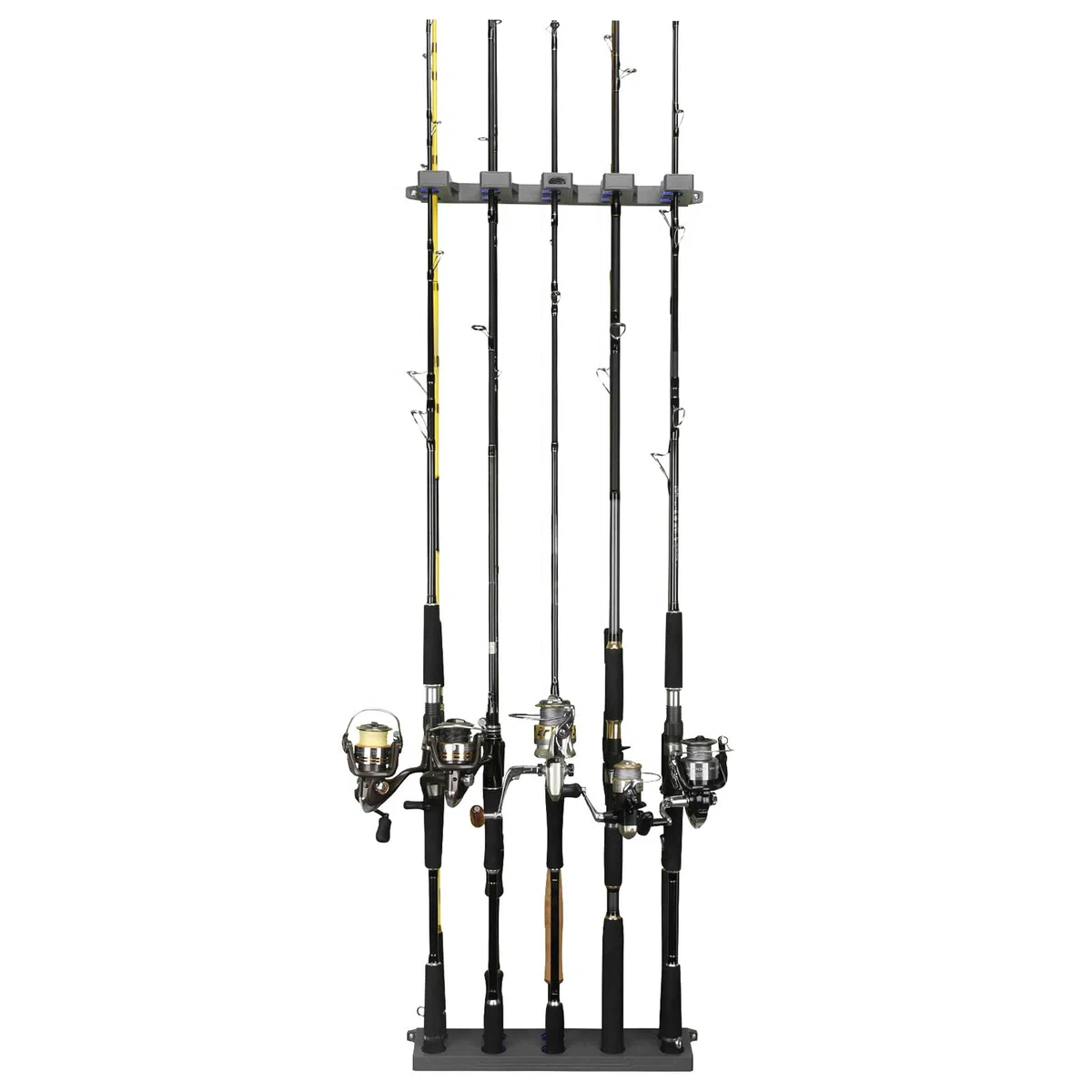 Supporto verticale per canna da pesca a parete Rack per 10 canne da pesca Supporto per canna da pesca Garage Rack verticale per canna da pesca