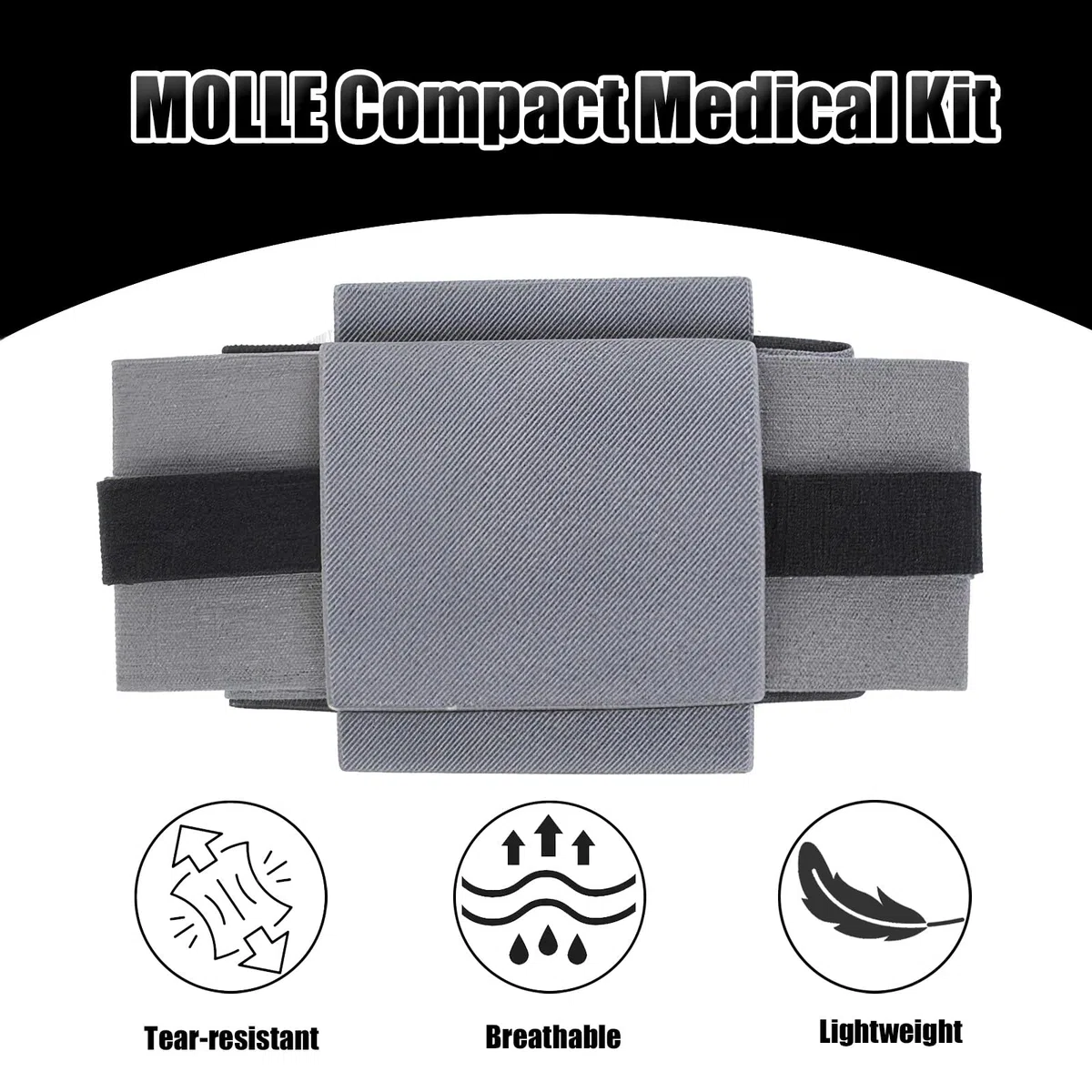 Custodia Medica Tattica Molle, Custodia IFAK da Cintura per Soccorritori, Borsa di Sopravvivenza di Emergenza, per Campeggio Caccia Accessori e Sopravvivenza All'aperto