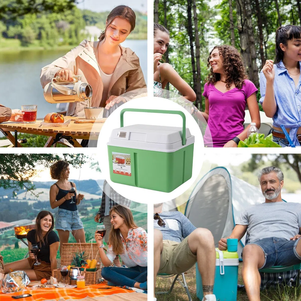 Borsa Termica Pasti portapranzo impermeabile | frigorifero portatile da viaggio 5L/8L per Spiaggia Viaggio Lavoro Auto Pesca Golf Escursionismo Picnic Sport