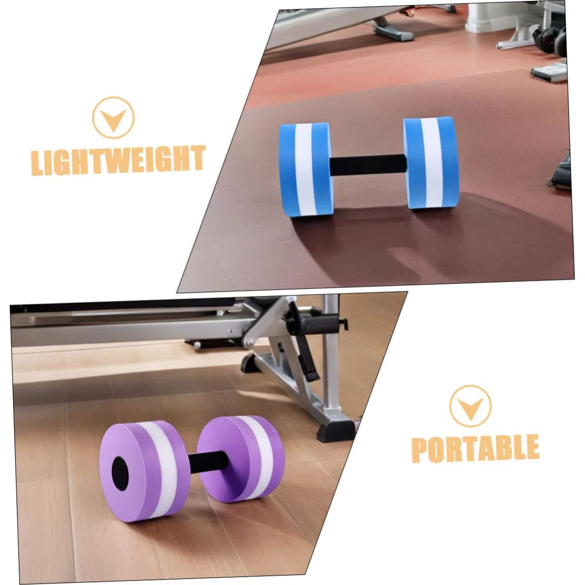 YARNOW Manubri Galleggianti Rotondi Eva 4 Pezzi per Fitness Acquatico | Leggeri e Versatili, per Programmi di Recupero e Riabilitazione, Uso Casuale in Acqua Colore Casuale