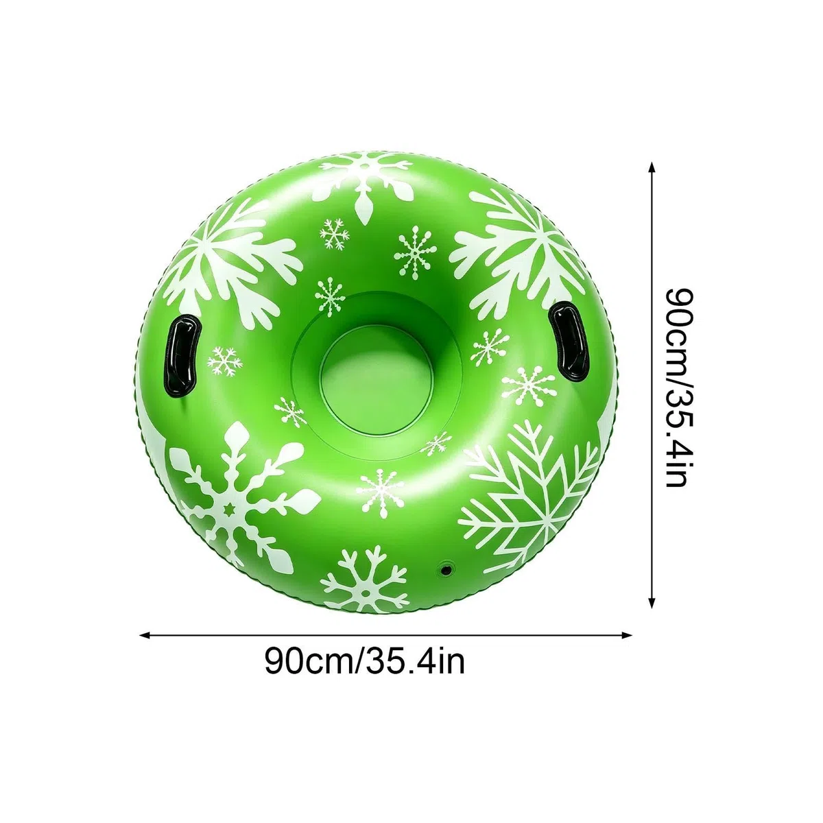 Tubi Da Neve Per Bambini 90 x 90 cm Slittino Giocattolo In PVC Con Manico | Slittini Invernali Gonfiabili Per Donne Uomini Amico Ragazzi Ragazze Natale All'Aperto Fiume Ghia