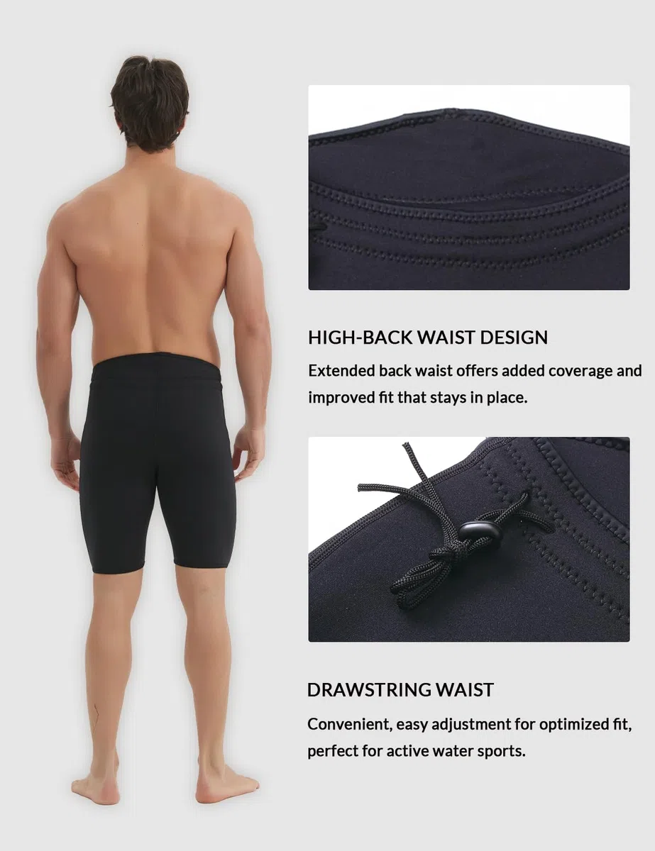 Lemorecn Mute Pantaloni Pantaloncini 3mm Neoprene Canoa Nuoto Pantaloni