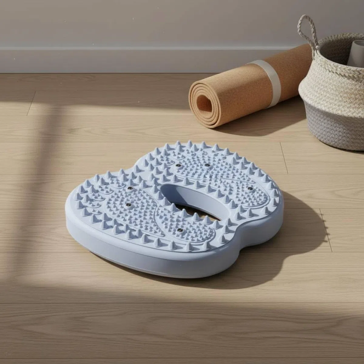 Qianly Stepper Gonfiabile Antiscivolo Multifunzionale Tappetino Digitopressione Piedi Ammortizzato Pedana Massaggiante Del Piede per Allenamento a Casa