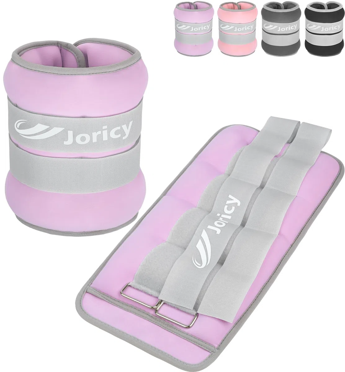 JORICY Pesi per Caviglie, Cavigliere Pesi Caviglie con Strisce Regolabili Set di 1 2 3 4 5 6 8 10 kg Peso Caviglia Cavigliera Pesi Polsi e Caviglie per Palestra Pilates Fitness Donna Uomo