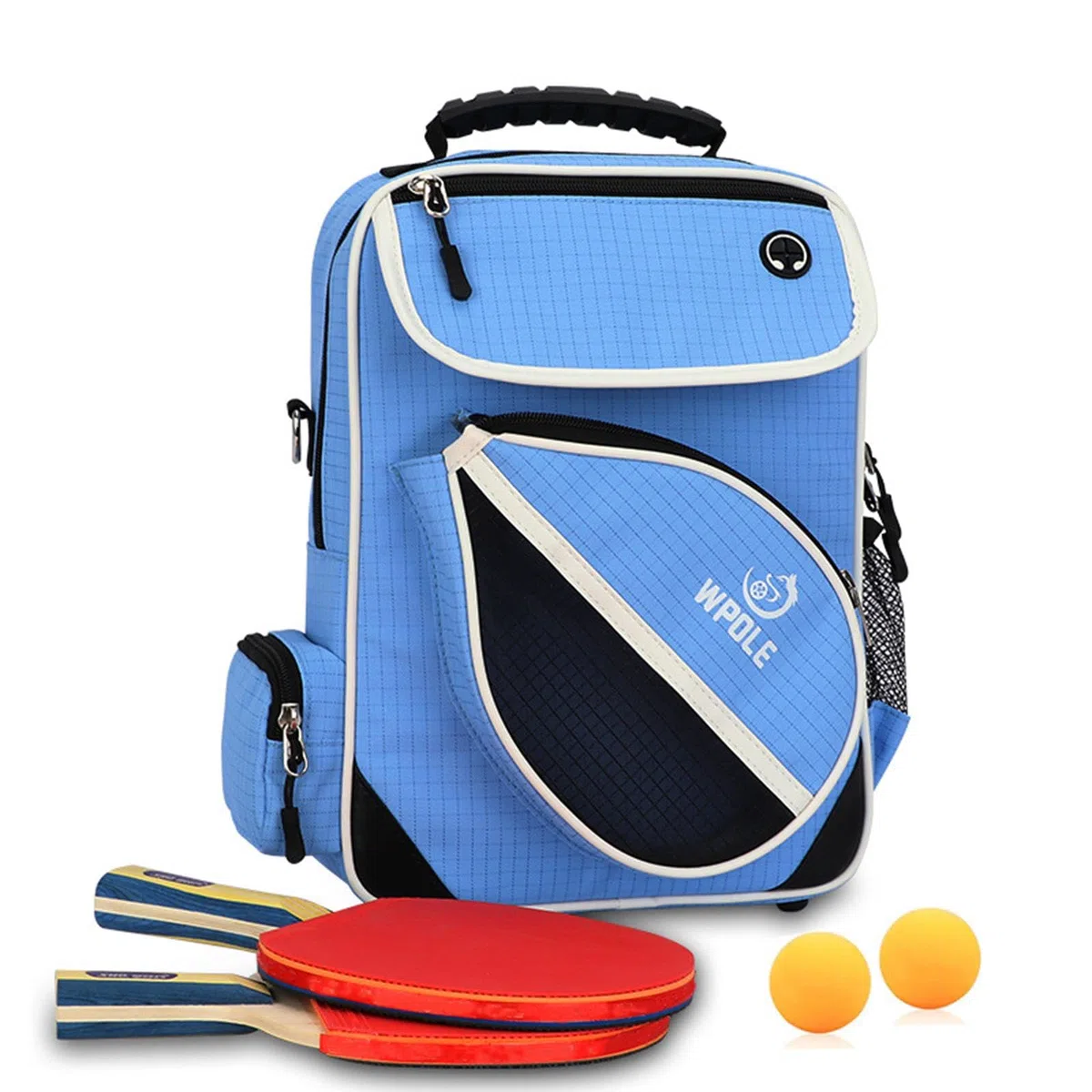 Borsa a Tracolla di Grande capacità per Racchetta -Pong, Resistente all'Acqua, Realizzata in Robusto Tessuto Oxford, Ideale per Allenamento