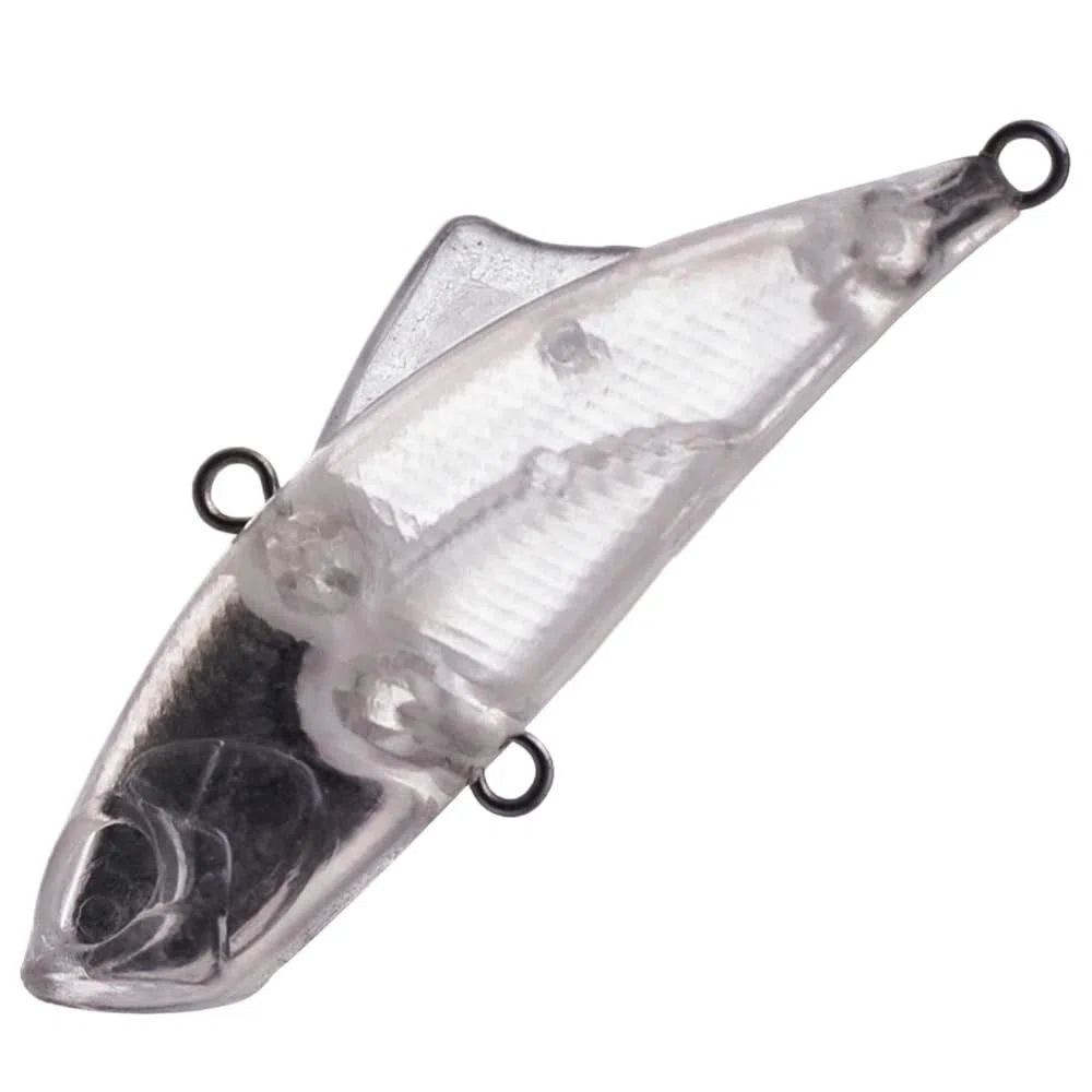 Wobbler, 100 esche da pesca senza labbra, non verniciate, 4,5 cm, 5,3 g, in plastica dura, micro vibrazioni, fai da te