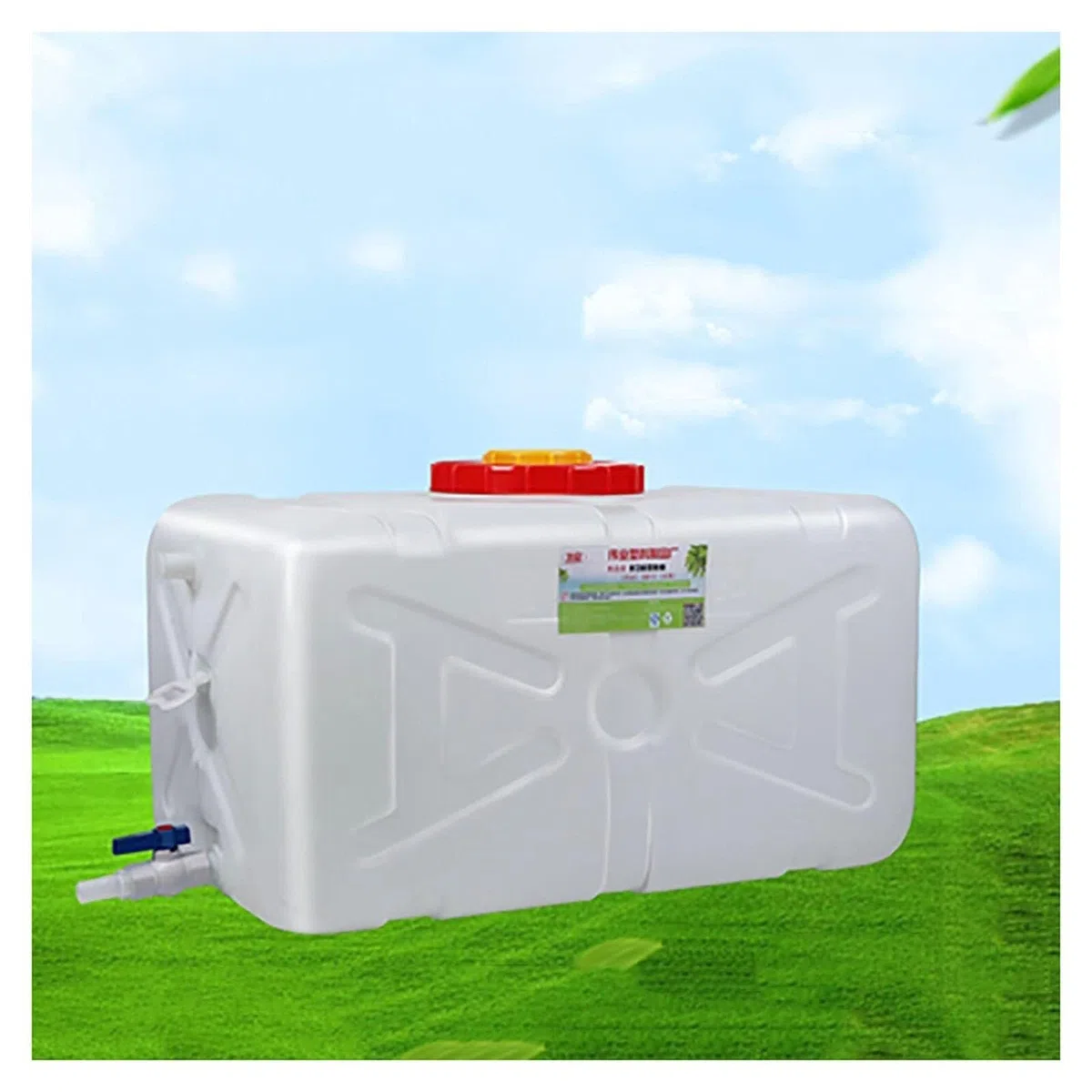 Contenitori d'Acqua Serbatoio dell'Acqua Contenitore Auto Trasporto Acqua Potabile Portatile Contenitore Secchio con Rubinetto for Campeggio, Escursionismo, Arrampicata, Zaino in Spalla (Mater