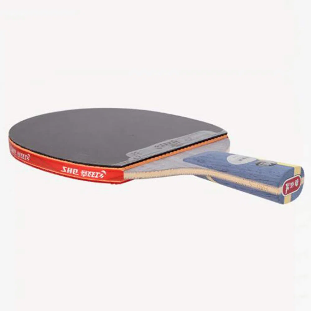 Racchetta da Ping-Pong, Mazza da Ping Pong Professionale, Racchetta Competizione con Custodia/Marrone/Manico Lungo(Blue,Short Handle)