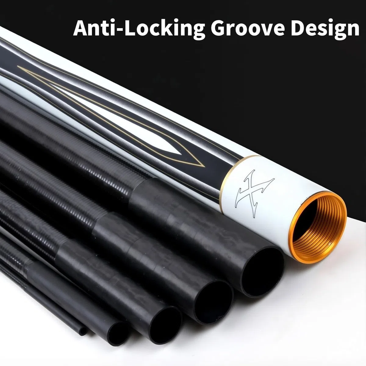 Canne da pesca telescopiche in carbonio da 3,6m, 3,9m, 4,5m, 4,8m, 5,4m, 5,7m, 6,3m, 7,2m, 8,1m canne da pesca ultraleggere e super rigide, ideali per laghi, bacini artificiali e fiumi