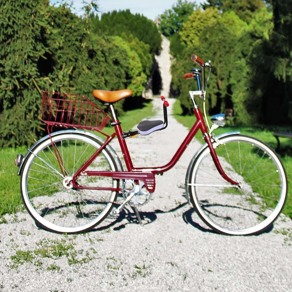 Seggiolino per Ragazzi per Bicicletta Elettrica Struttura in Acciaio al Carbonio e Schiuma, Facile da Installare, Sedile Protettivo Nero per Uso Quotidiano
