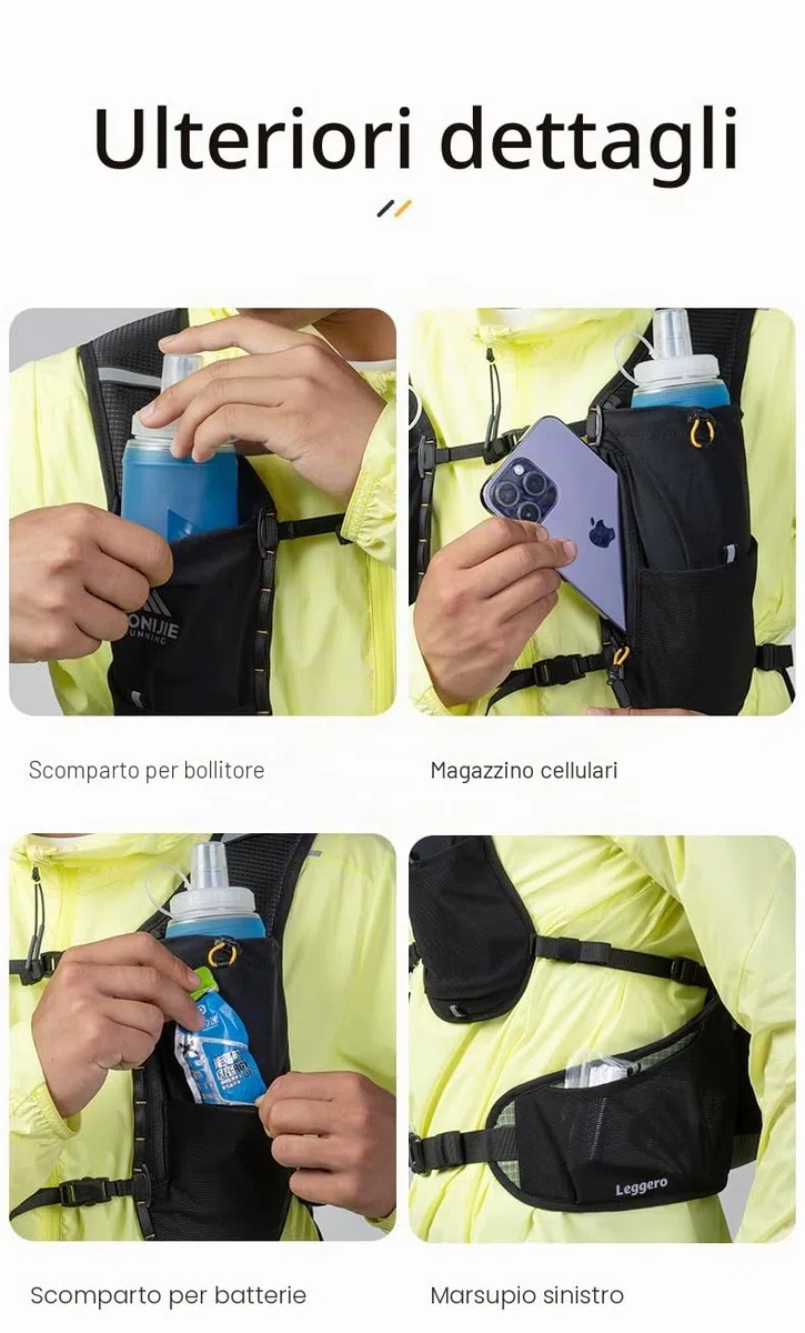 AONIJIE Zaino da arrampicata all'aperto, 18 l, per escursioni