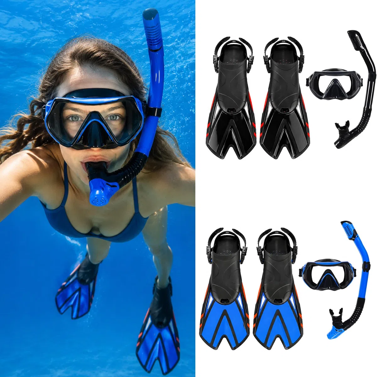 Trattamenti per il viso Occhiali da immersione Copertura per il viso Panoramica a 180 gradi Snorkeling Occhiali per Immersioni Immersioni Snorkeling Apnea Nuoto Adulti Snorkeling Maschera per il viso