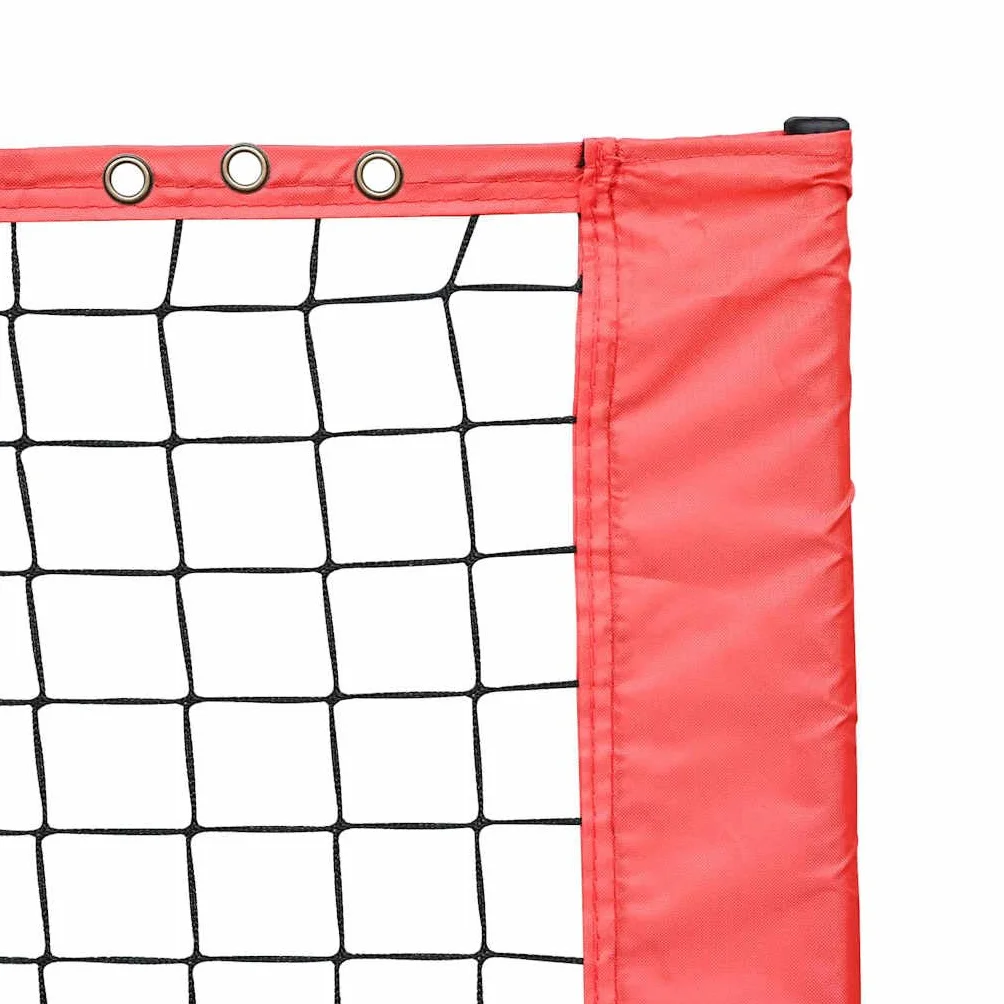 Rete da tennis nera rossa in poliestere x 90,5 x per campo da tennis, allenamento all'aperto e al chiuso, con borsa per il trasporto e tensione regolabile
