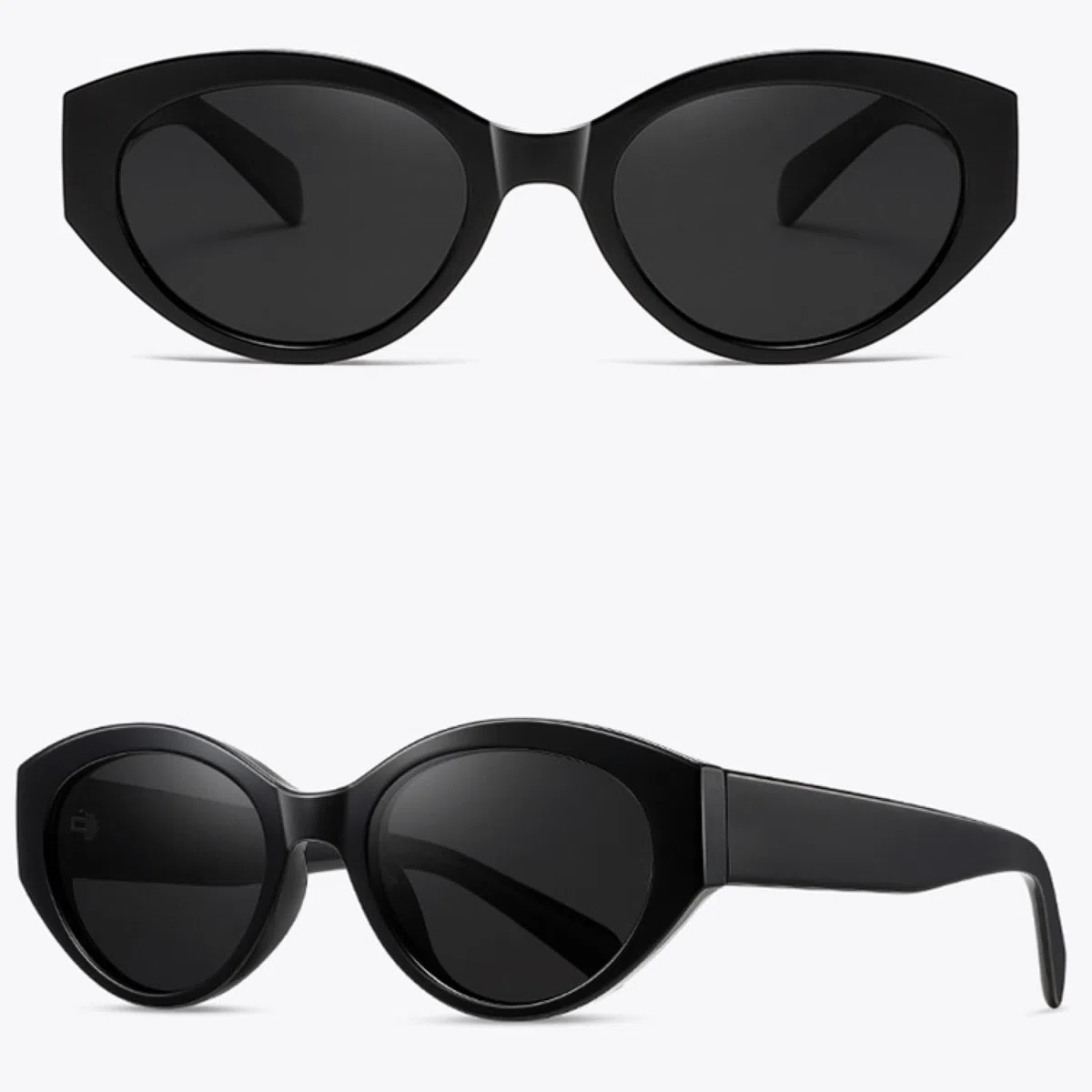 Occhiali da sole polarizzati alla moda da donna Cat Eye Occhiali da sole Uv400 Acetato Nero Verde Marrone