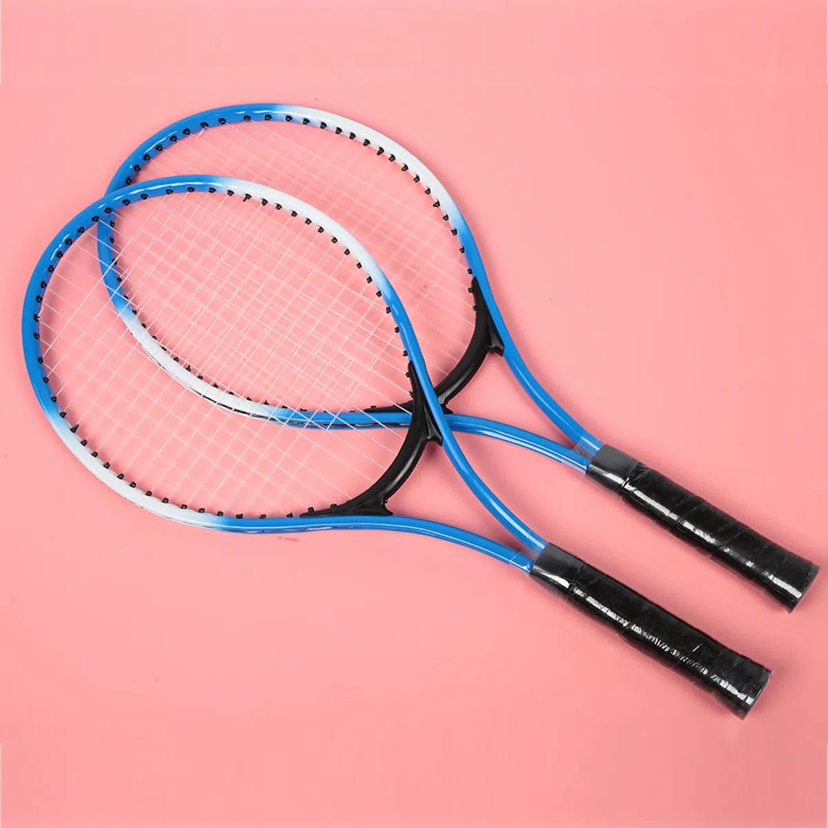 Qivine Racchetta da badminton, 2 racchette da tennis per bambini, con pallina da tennis, in lega da 21 pollici, per bambini con borsa