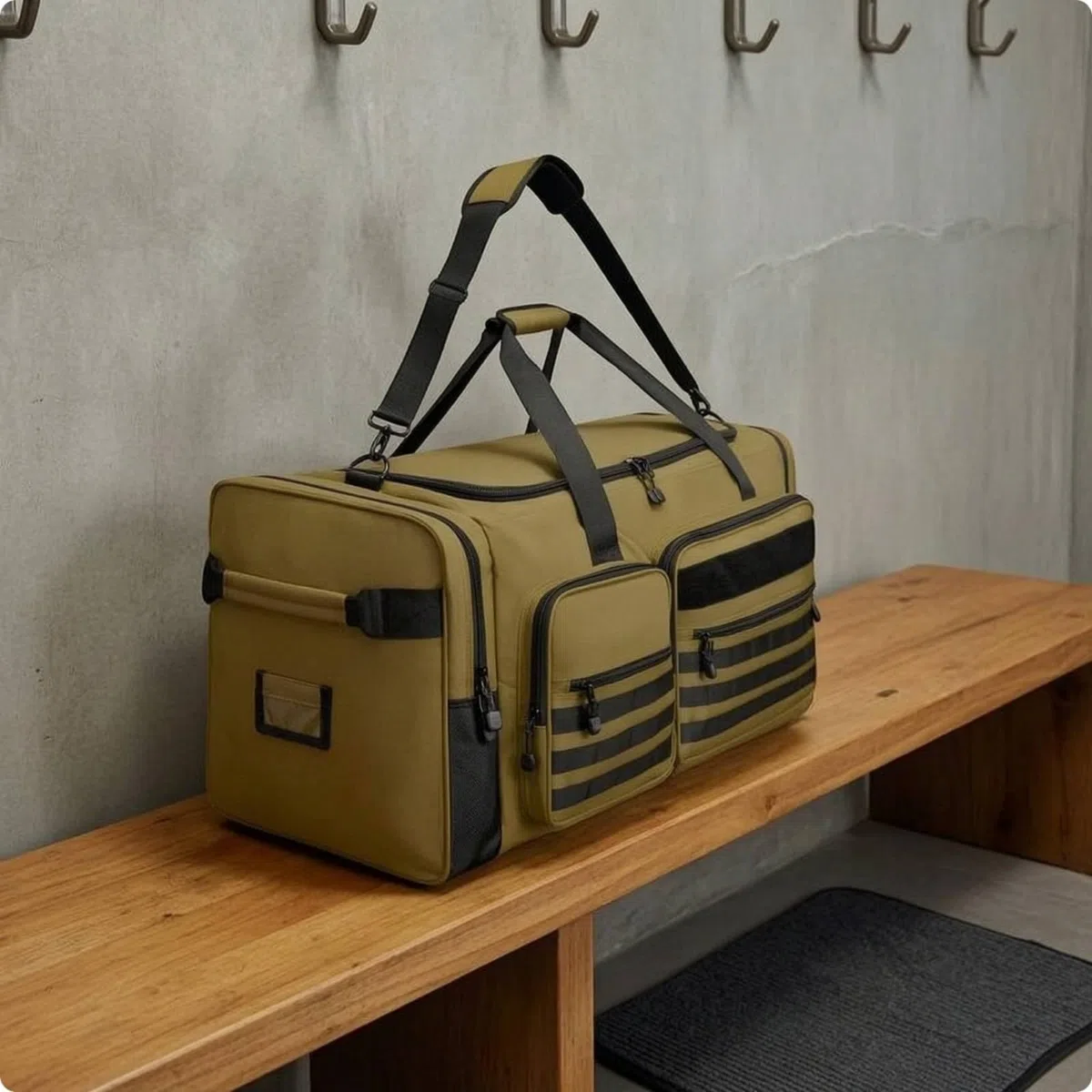 Borsone con Tracolla Regolabile Impermeabile Borsone con Tasche Laterali Multitasche Borsa da Baseball per Allenatori, Viaggio, Allenamento, Partite, Array, Stampa Marmo