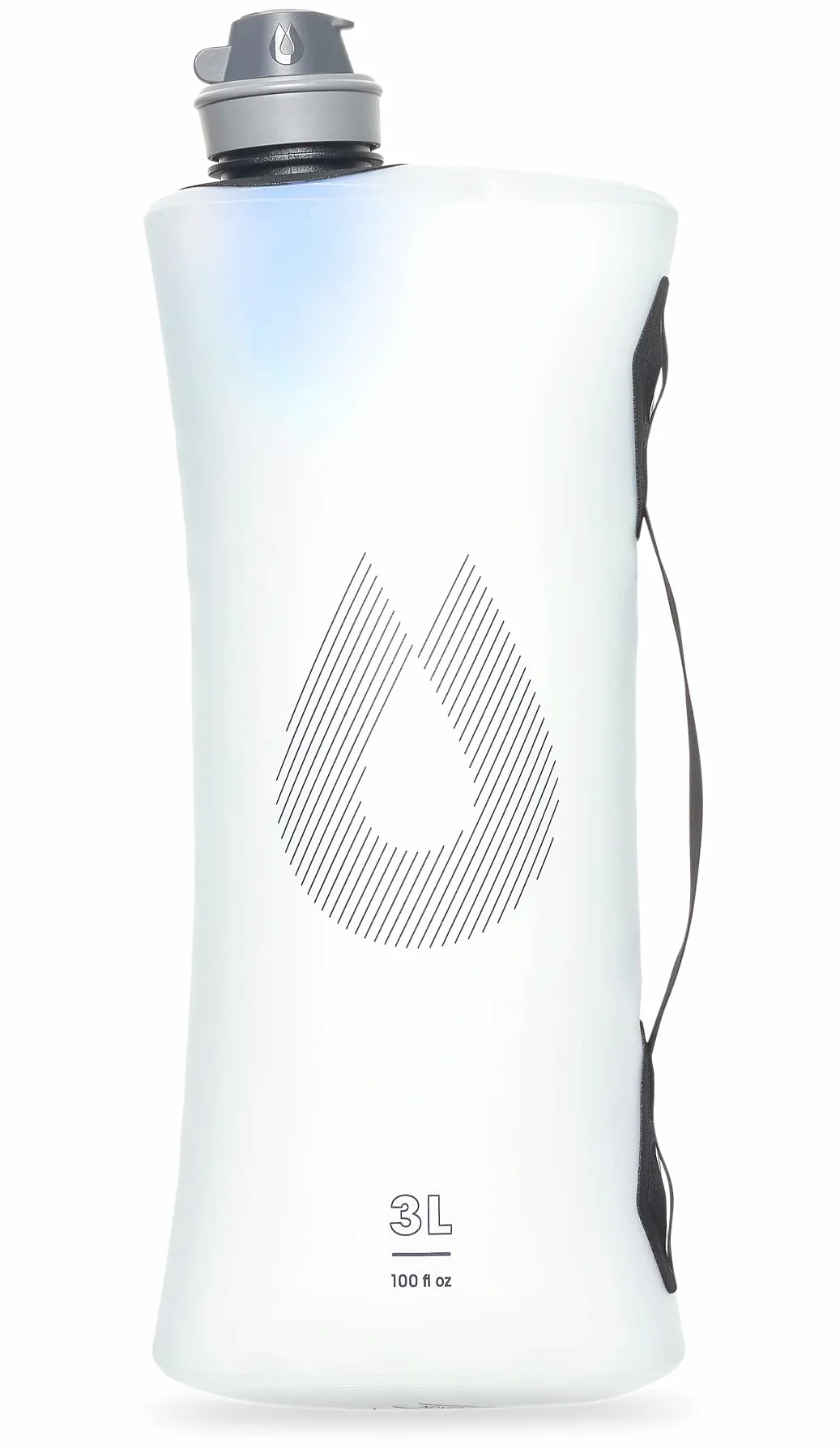 HydraPak Seeker - Contenitore d'Acqua Pieghevole (3 Litri + Kit Filtro) - Senza BPA e PVC, Sacca per Reservoir da Campeggio.