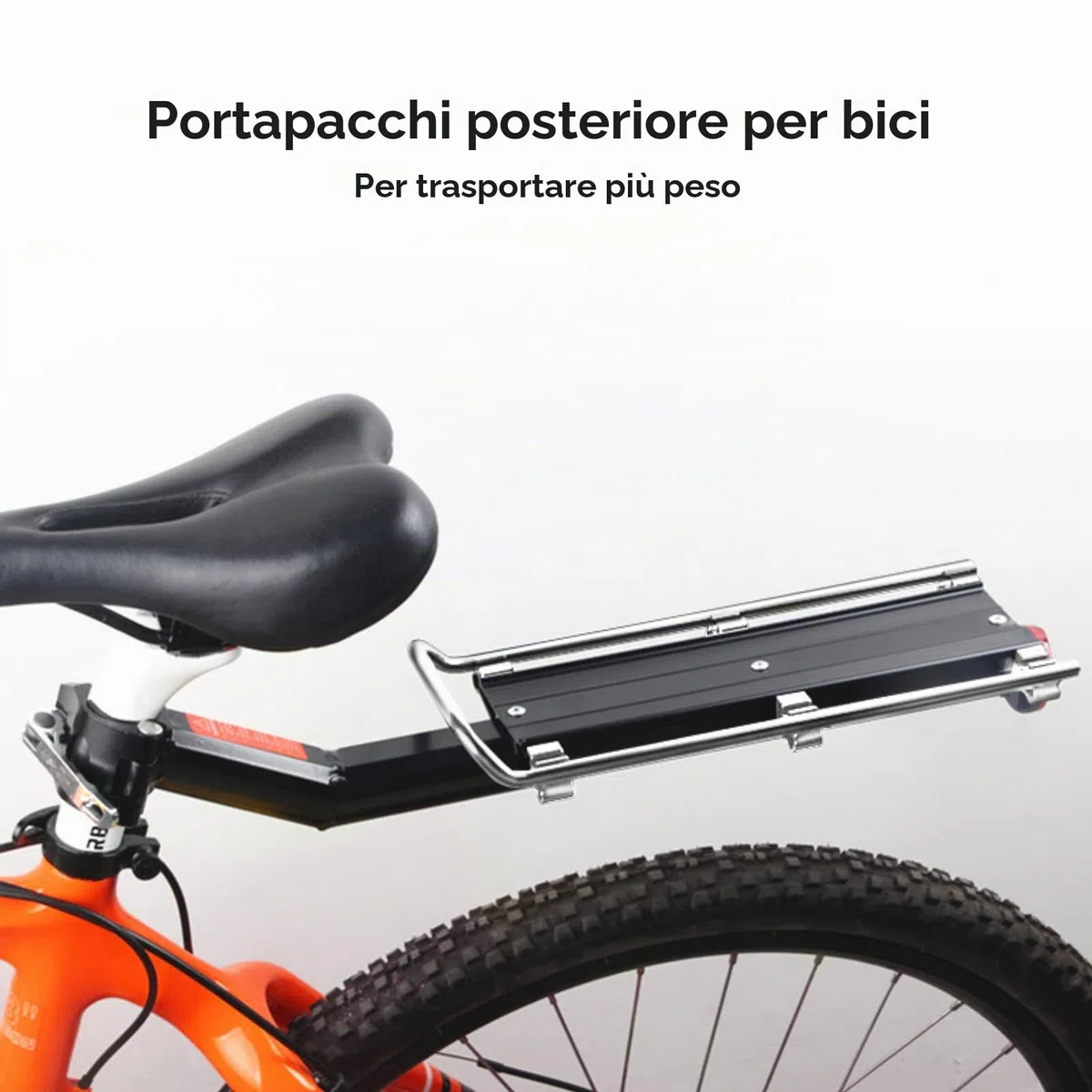 Yeesport Portapacchi per bicicletta a sgancio rapido, in lega di alluminio, reggisella posteriore, 15-20 lbs, universale per mountain bike e fat bike