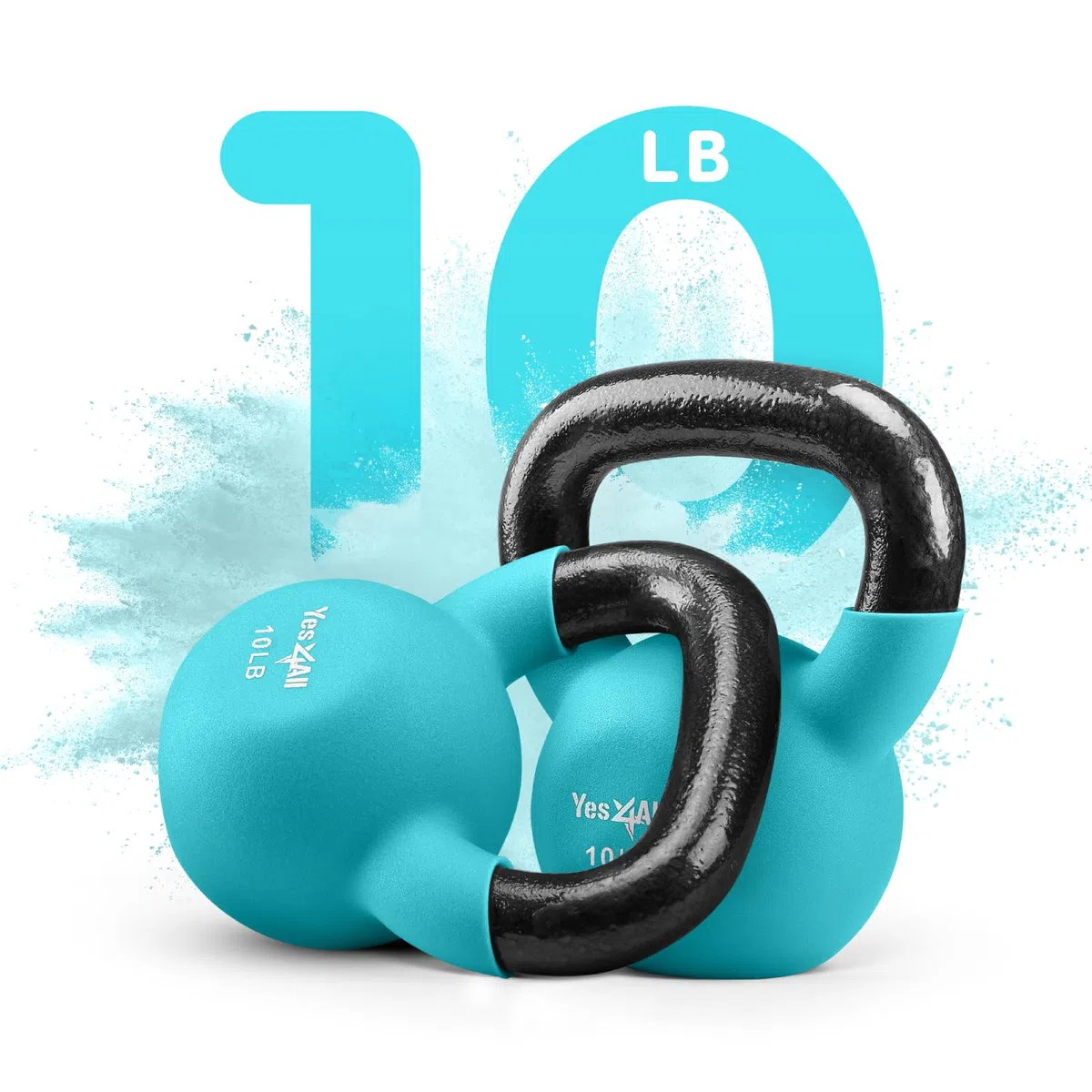 Yes4All Set di manubri regolabili con piastre di peso/connettore – Attrezzatura per esercizi – Opzioni di dimensioni da 18 kg a 90 kg