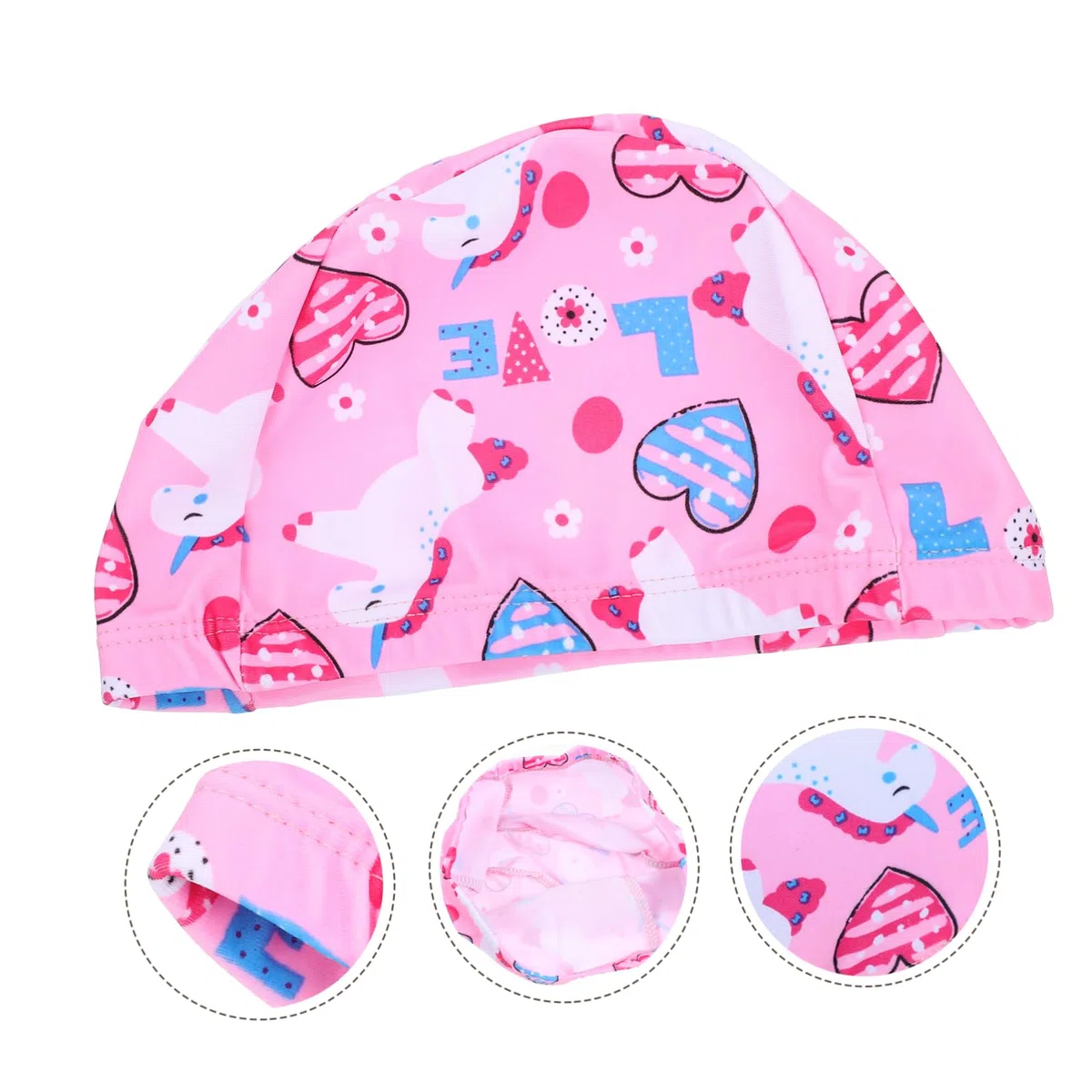 6 Pcs Cuffia Da Nuoto Cuffia Per Piscina Cuffia Elastica Per Il Nuoto Cuffia Da Nuoto Del Fumetto Cappello Per Le Donne Visiera Da Bagno Per Bambini Cuffie Per Le Donne Cappello