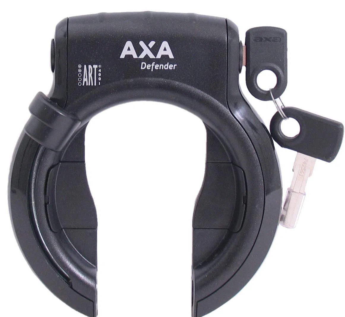 Axa Defender 424000 Blocco Telaio, Nero/Grigio, 10 x 8 x 4 cm