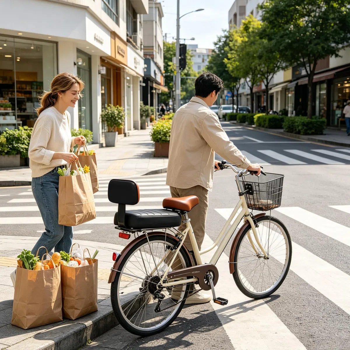 Seggiolino Bici Posteriore Cuscino di Ricambio Sicuro e Regolabile con | Con Schienale Antiscivolo Seggiolino Posteriore Bambini Bici Per Bambini Lunghe Pedalate All'Aperto Ciclismo Urbano Ragazzi