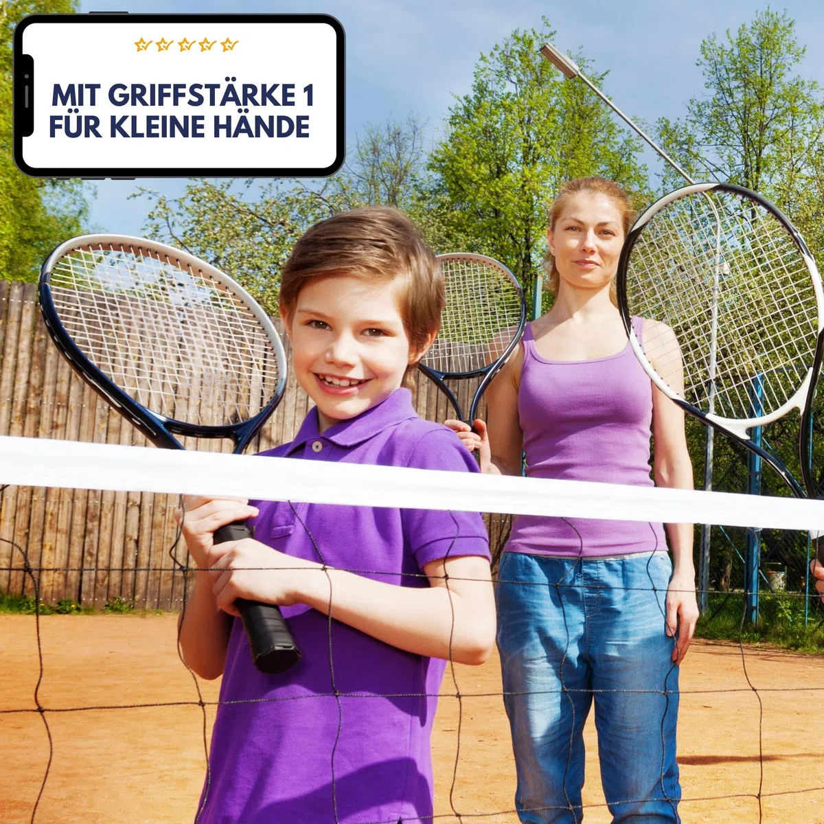 Best Sporting - Racchetta da tennis per principianti XT-Power, 250 g, spessore impugnatura L3, leggera racchetta da tennis in alluminio, ideale per bambini, ragazzi e adulti, inclusa custodia