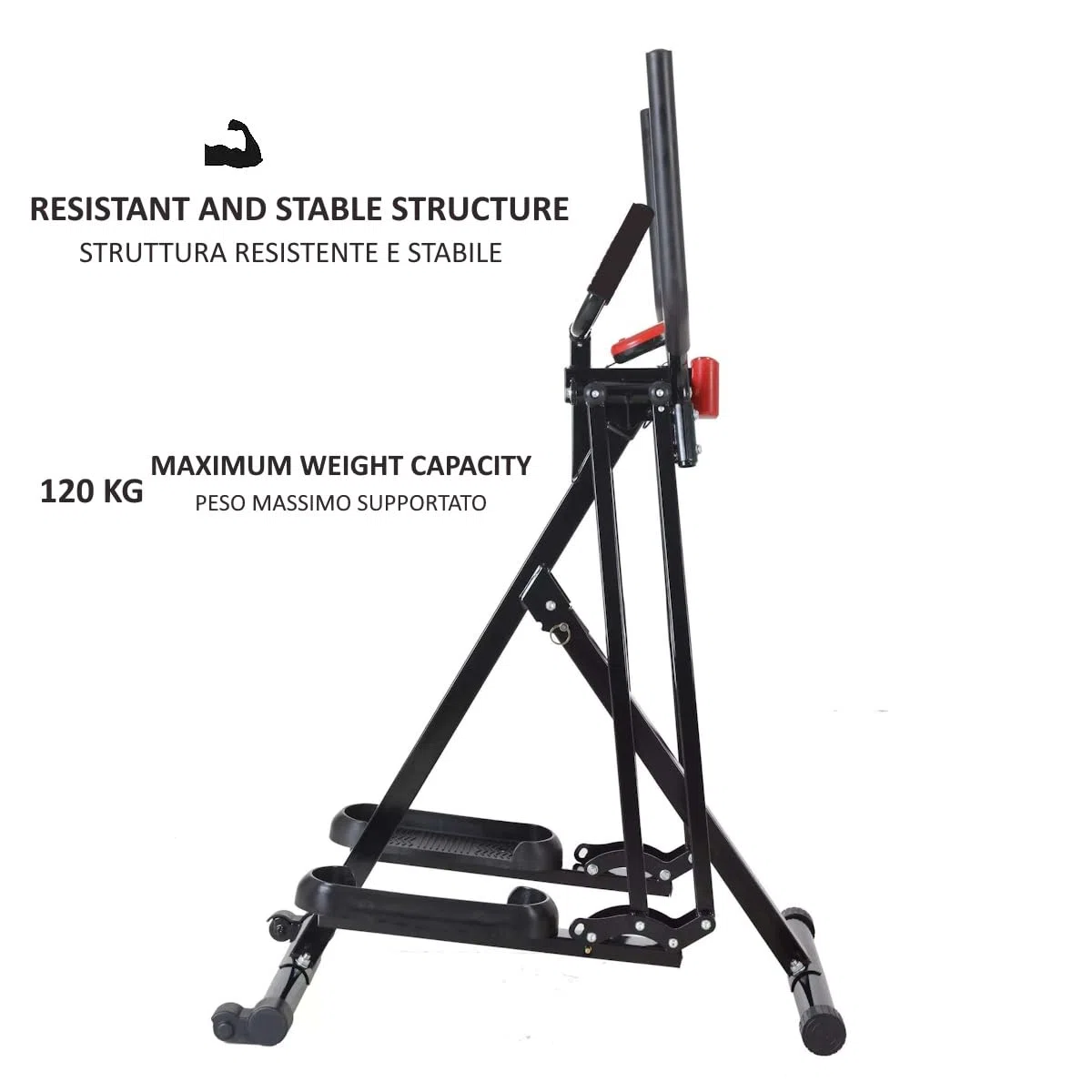 Air Walker Trainer - Ellittica Fitness a Basso Impatto per Allenamento Cardio in Casa, Cyclette Pieghevole con Display LCD, in Acciaio Robusto Attrezzo per Dimagrimento e Tonificazione