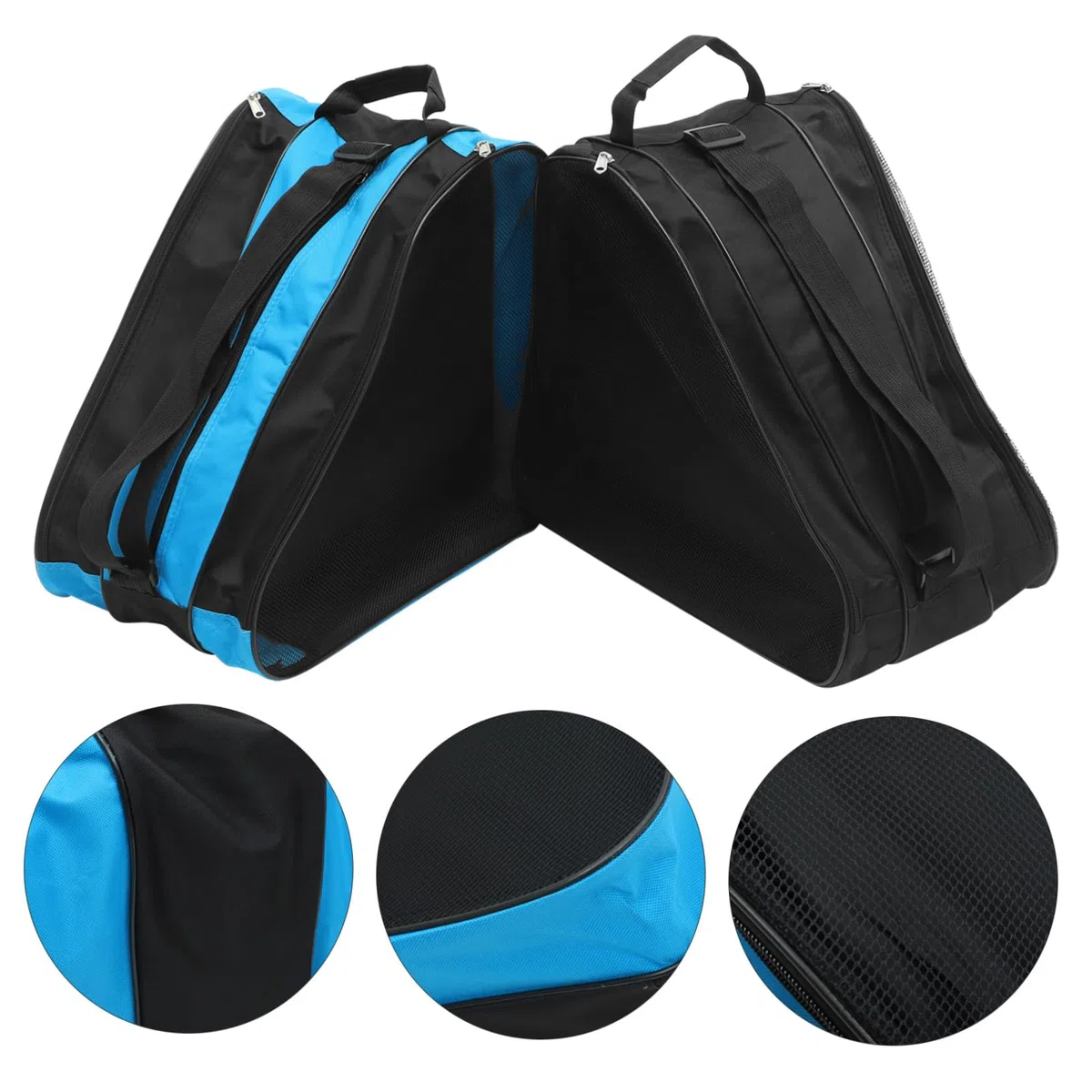 Mikikit Borsa Per Pattini a Rotelle Cerniera 2 Pezzi, Resistente e Traspirante, Custodia Porta Pattini e Scarpe Da Skate Per Trasporto e Protezione Sport All’aperto