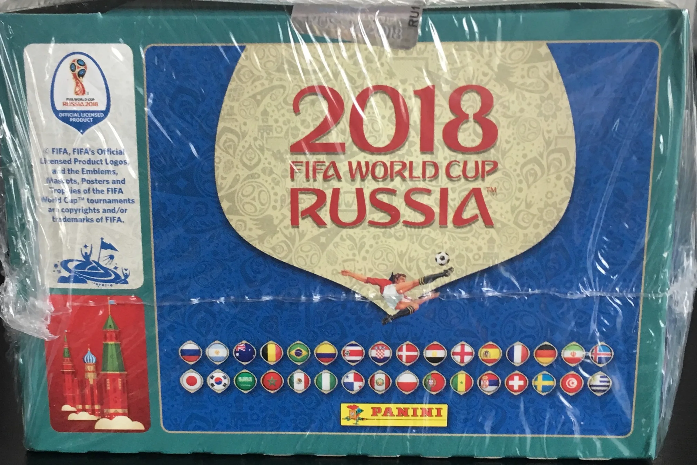 Panini World Cup Russia 2018 International version sticker box 104 pacchetti