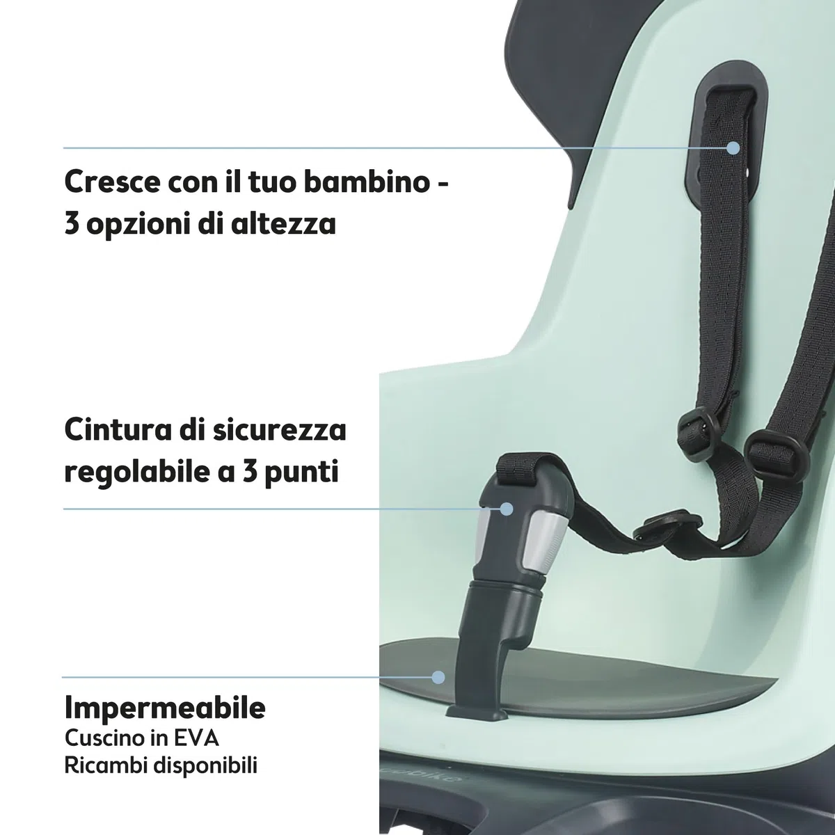 Bobike Go Maxi Rear Child Bike Seat Max 22 kg
