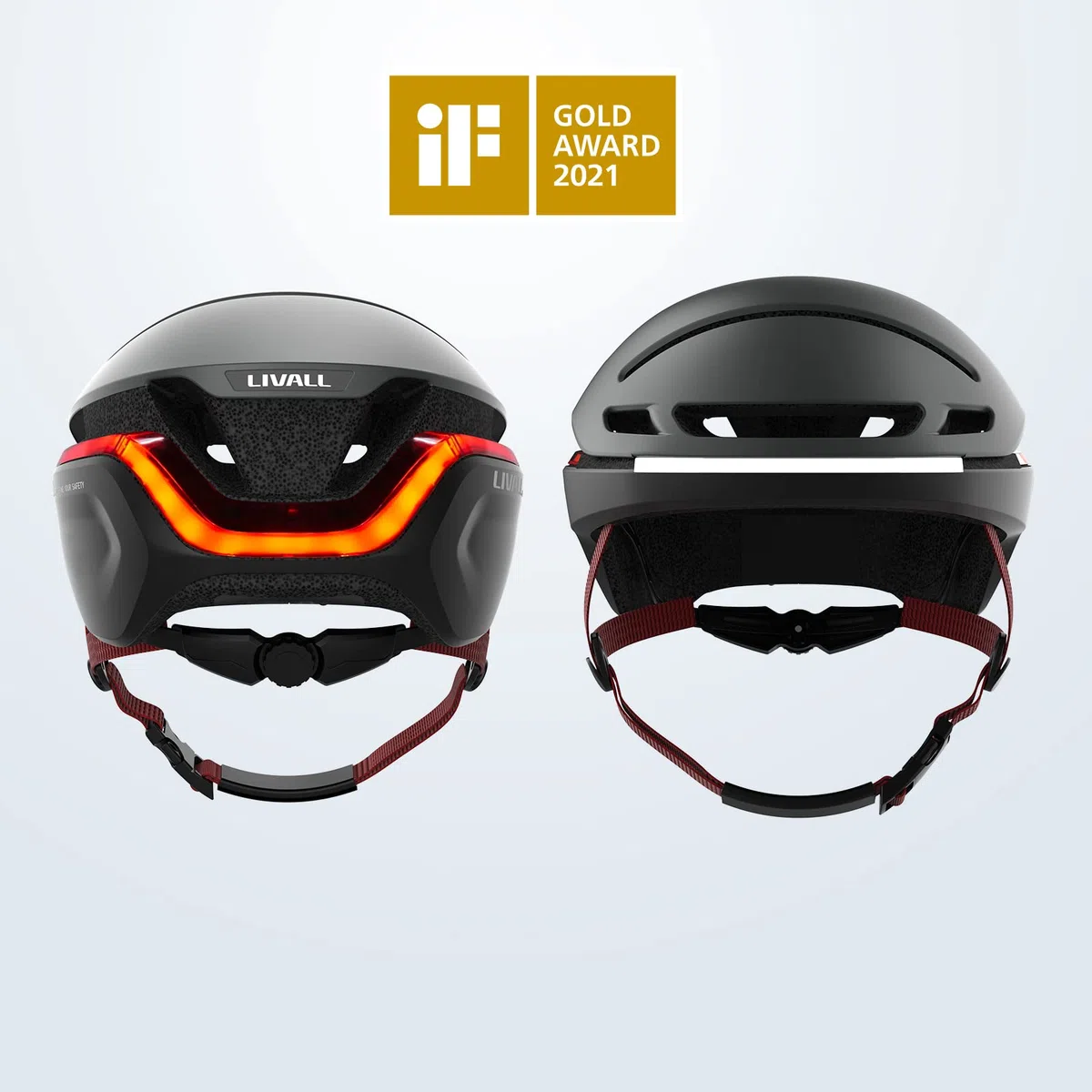 LIVALL Casco da Bici Bluetooth con LED, Casco Bicicletta Smart da Ciclismo con Indicatori Direzione,Allarme SOS e Telecomando, Uomo e Donna Adulti, violetti