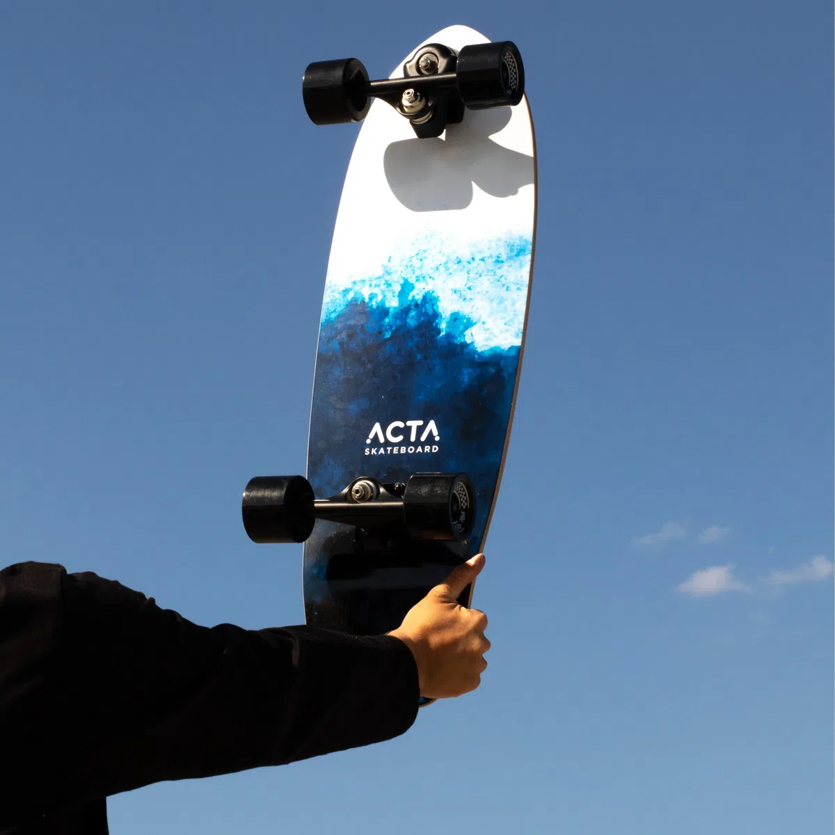ACTA Surfskate Foam V2 31" - Ocean - Tavola da Surf-Skate in acero 7 pieghe, ideale per principianti e intermedi, per pumptrack, crociere e carving urbano (Foam V2)
