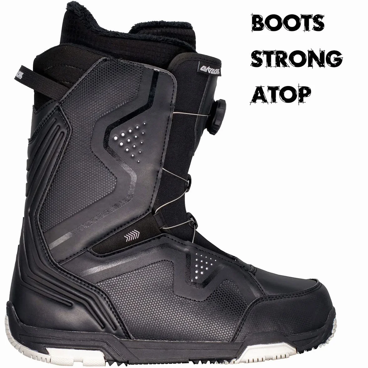 Airtracks Set snowboard da uomo Wide Stronger Freestyle Freeride 165 – Snowboard Bindung Master – Softboots Strong ATOP 47 – SB Bag