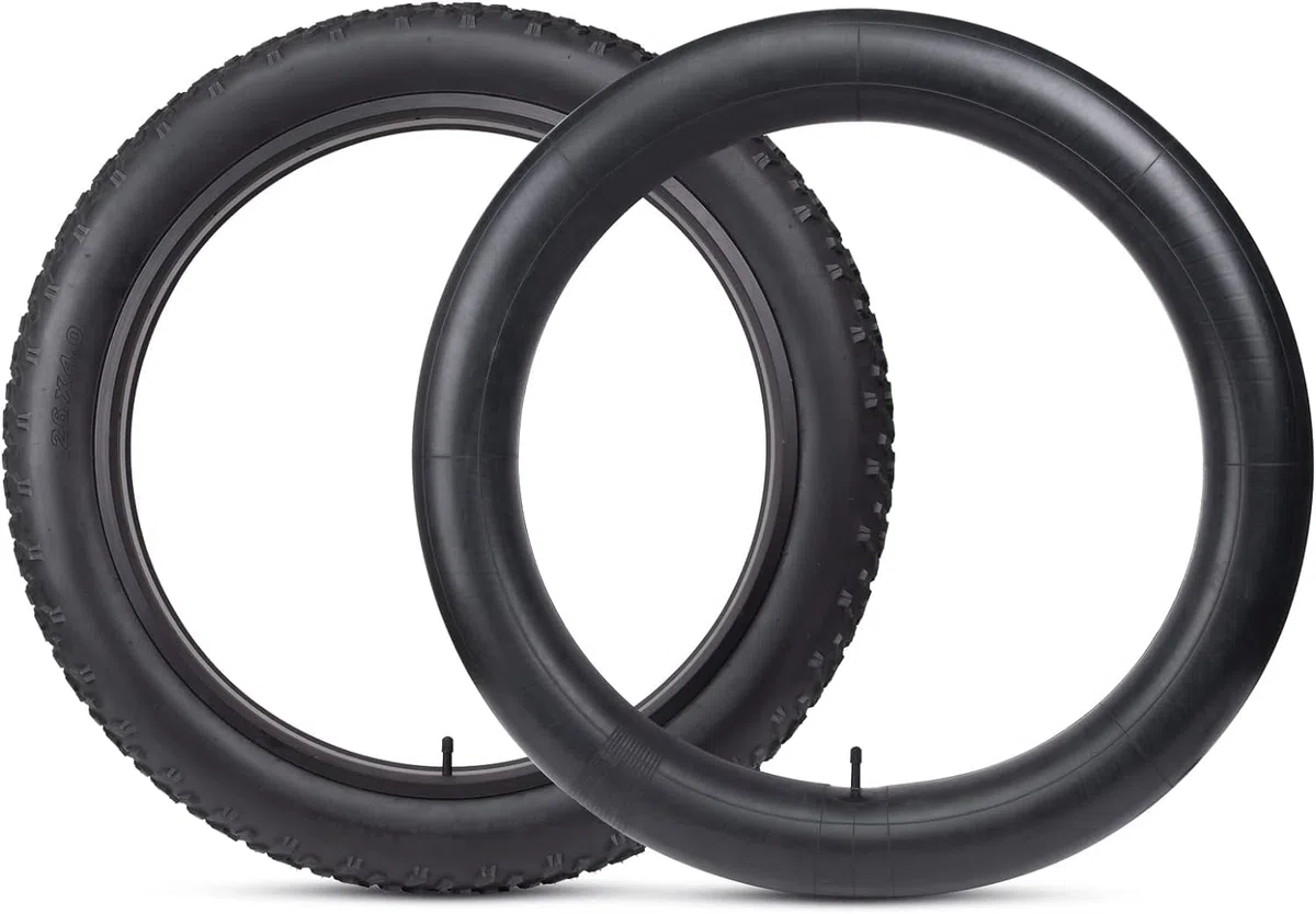 2 Copertoni Fat Bike 20 X 4.0 + 2 Camere d’Aria Rinforzati – Pneumatici Tassellati per E-Bike MTB 20” Nero Rigido 20X4.0 (100-406) – Coppia Gomme Bici Elettrica Alta Resistenza