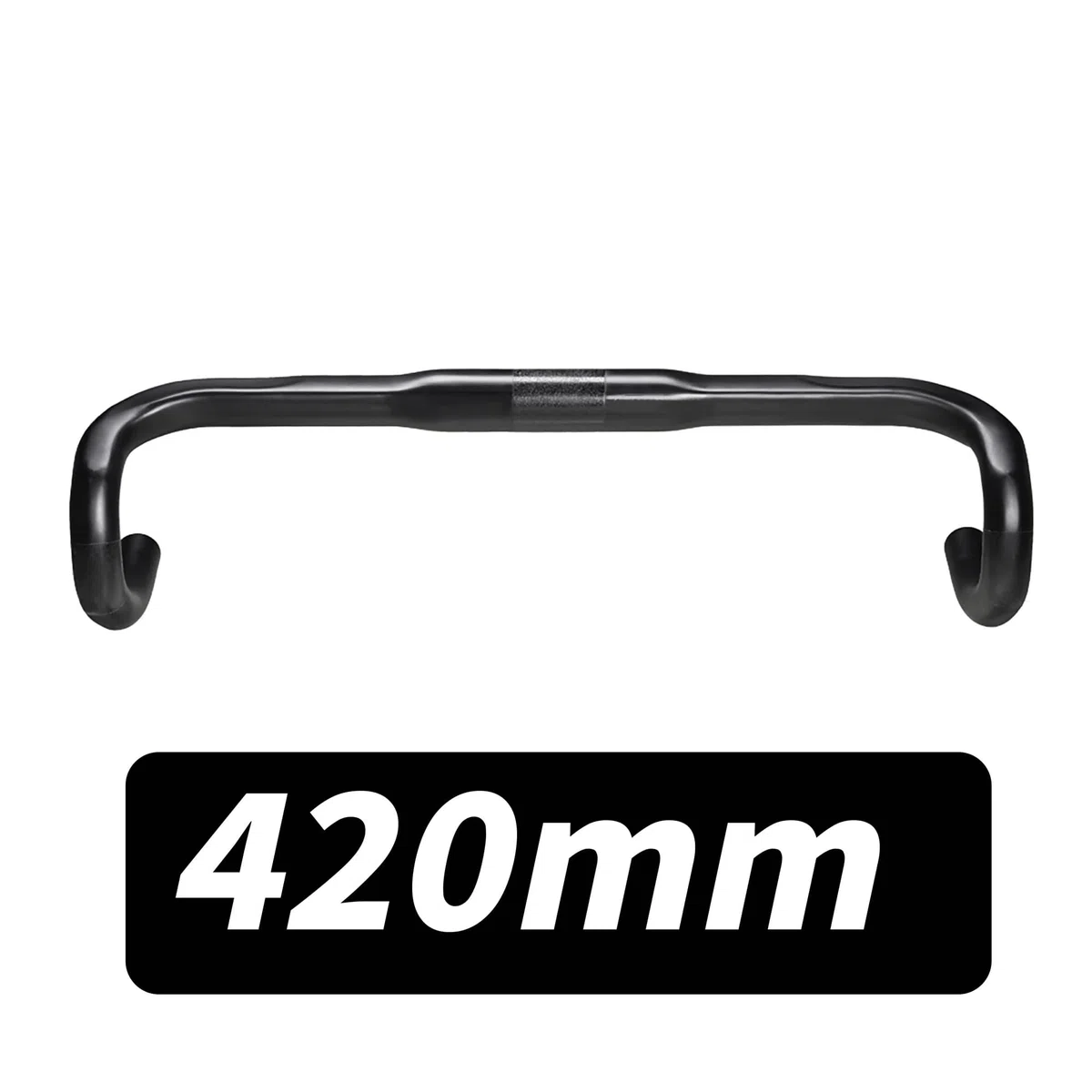 Manubrio Bici Manubrio in Fibra di Carbonio for Bici da Strada Drop Bar Manubrio for Bicicletta Manubrio for Bici da Strada 31.8mm 400/420mm Parti di Biciclette Nero UD