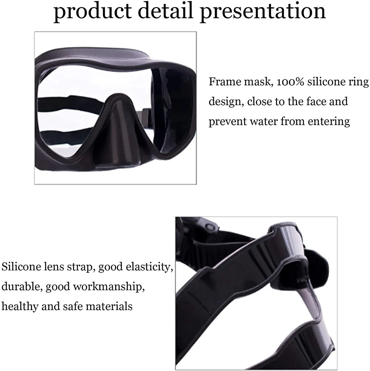 MRKU Maschera da Snorkeling Integrale, Occhiali da Sub Impermeabili ad Alta Definizione, Set da Snorkeling Completamente Asciutto, Adatta al Viso, respirazione Confortevole, Adatta per Adulti